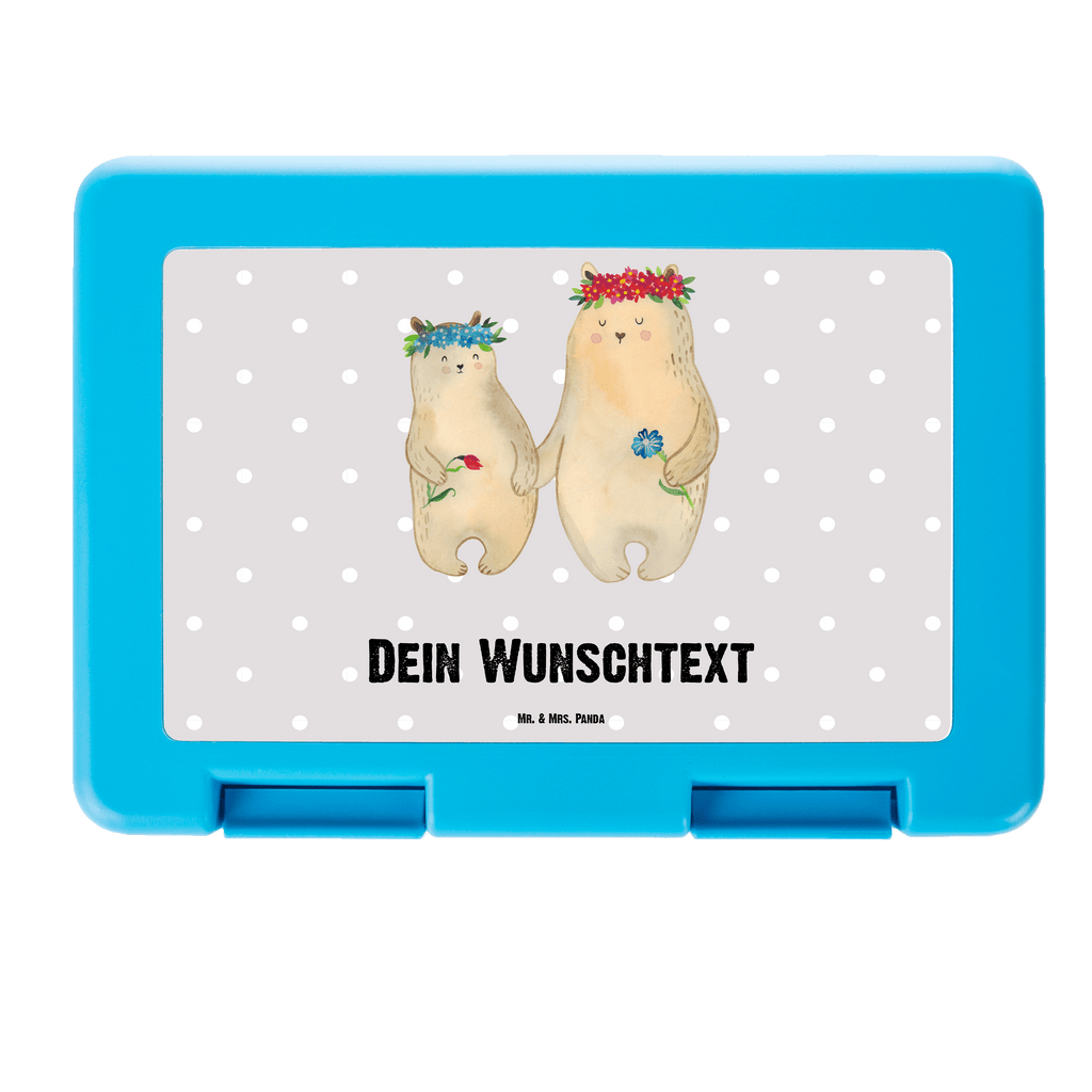 Personalisierte Brotdose Bären mit Blumenkranz Brotdose personalisiert, Brotbox, Snackbox, Lunch box, Butterbrotdose, Brotzeitbox, Familie, Vatertag, Muttertag, Bruder, Schwester, Mama, Papa, Oma, Opa, Bär, Bären, Mutter, Mutti, Mami, Lieblingsmensch, Lieblingsmama, beste Mutter, weltbeste Mama, Geschenk Mama. Muttertag, Tochter, Kind, Kinder, Töchter, Family, Vorbild