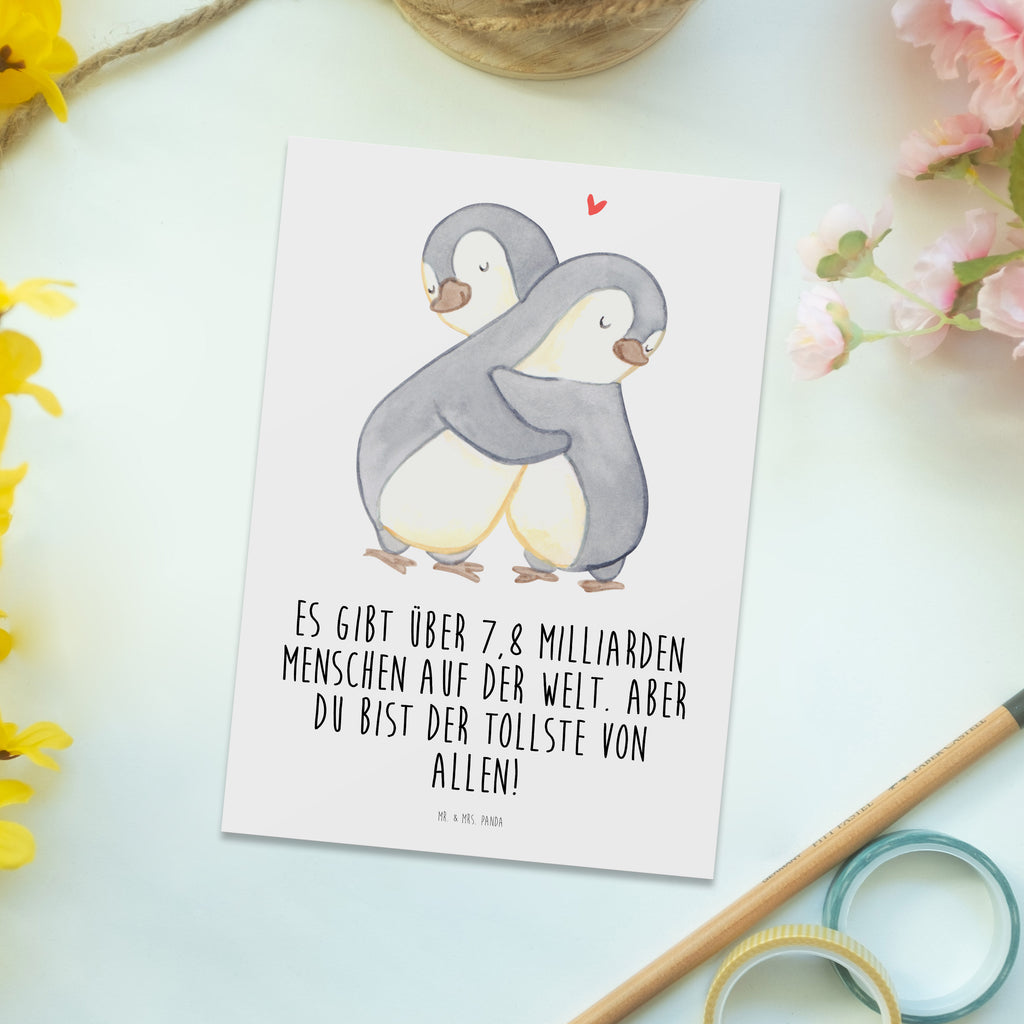 Postkarte Pinguine Kuscheln Geschenkkarte, Grußkarte, Karte, Einladung, Ansichtskarte, Geburtstagskarte, Einladungskarte, Liebe, Partner, Freund, Freundin, Ehemann, Ehefrau, Heiraten, Verlobung, Heiratsantrag, Liebesgeschenk, Jahrestag, Hocheitstag, Valentinstag, Geschenk für Frauen, Hochzeitstag, Mitbringsel, Geschenk für Freundin, Geschenk für Partner, Liebesbeweis, für Männer, für Ehemann