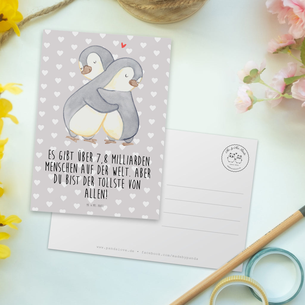 Postkarte Pinguine Kuscheln Geschenkkarte, Grußkarte, Karte, Einladung, Ansichtskarte, Geburtstagskarte, Einladungskarte, Liebe, Partner, Freund, Freundin, Ehemann, Ehefrau, Heiraten, Verlobung, Heiratsantrag, Liebesgeschenk, Jahrestag, Hocheitstag, Valentinstag, Geschenk für Frauen, Hochzeitstag, Mitbringsel, Geschenk für Freundin, Geschenk für Partner, Liebesbeweis, für Männer, für Ehemann