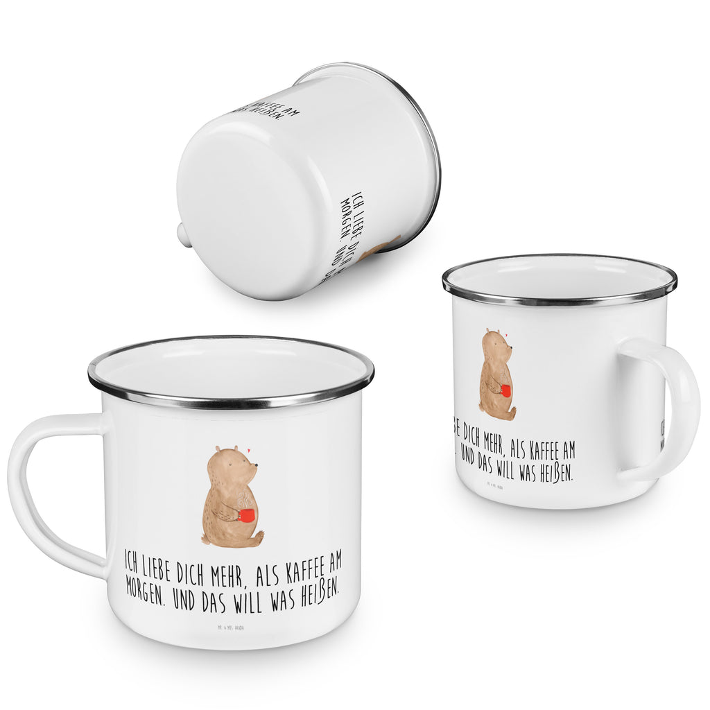 Camping Emaille Tasse Bär Morgenkaffee Campingtasse, Trinkbecher, Metalltasse, Outdoor Tasse, Emaille Trinkbecher, Blechtasse Outdoor, Emaille Campingbecher, Edelstahl Trinkbecher, Metalltasse für Camping, Kaffee Blechtasse, Camping Tasse Metall, Liebe, Partner, Freund, Freundin, Ehemann, Ehefrau, Heiraten, Verlobung, Heiratsantrag, Liebesgeschenk, Jahrestag, Hocheitstag, Valentinstag, Geschenk für Frauen, Hochzeitstag, Mitbringsel, Geschenk für Freundin, Geschenk für Partner, Liebesbeweis, für Männer, für Ehemann