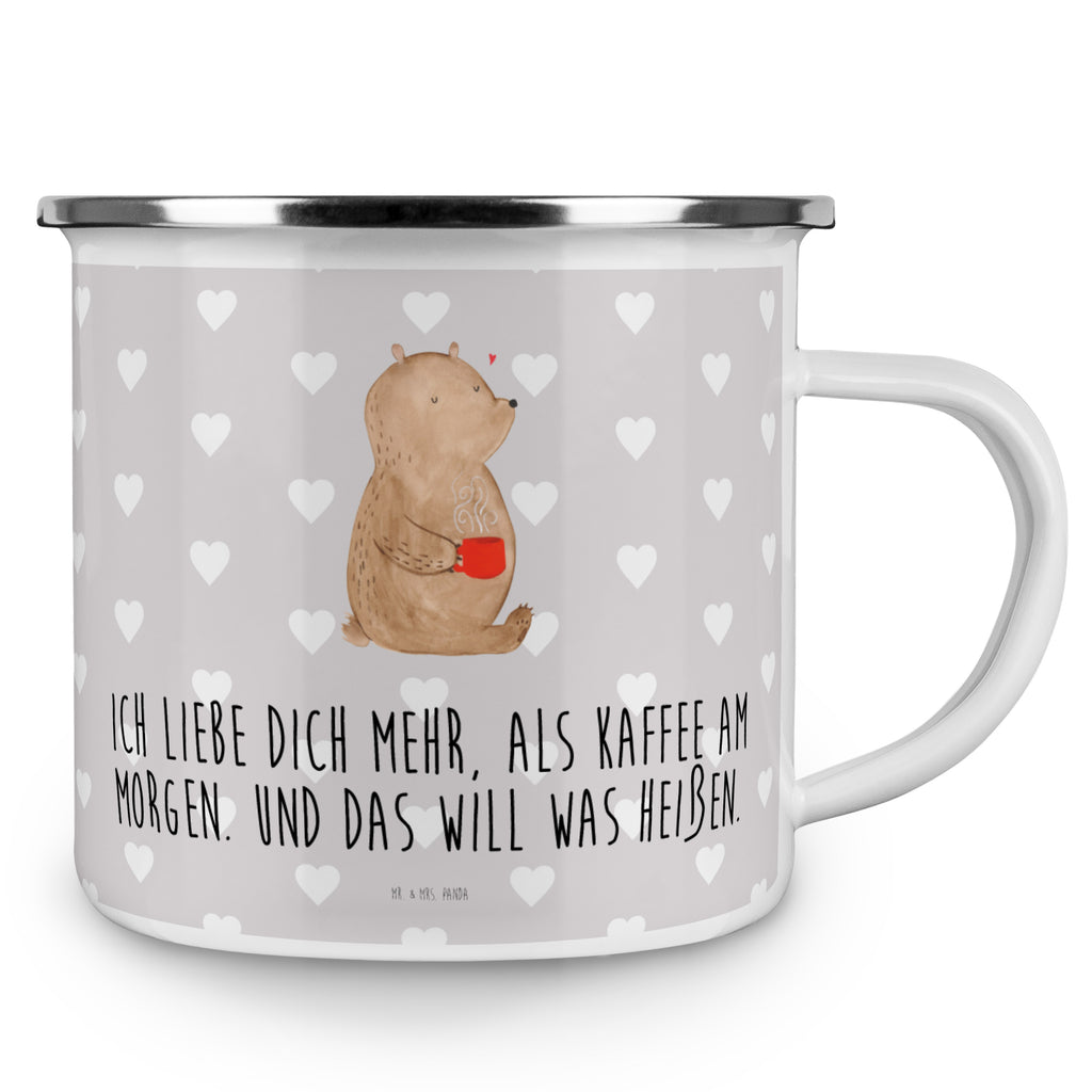 Camping Emaille Tasse Bär Morgenkaffee Campingtasse, Trinkbecher, Metalltasse, Outdoor Tasse, Emaille Trinkbecher, Blechtasse Outdoor, Emaille Campingbecher, Edelstahl Trinkbecher, Metalltasse für Camping, Kaffee Blechtasse, Camping Tasse Metall, Liebe, Partner, Freund, Freundin, Ehemann, Ehefrau, Heiraten, Verlobung, Heiratsantrag, Liebesgeschenk, Jahrestag, Hocheitstag, Valentinstag, Geschenk für Frauen, Hochzeitstag, Mitbringsel, Geschenk für Freundin, Geschenk für Partner, Liebesbeweis, für Männer, für Ehemann