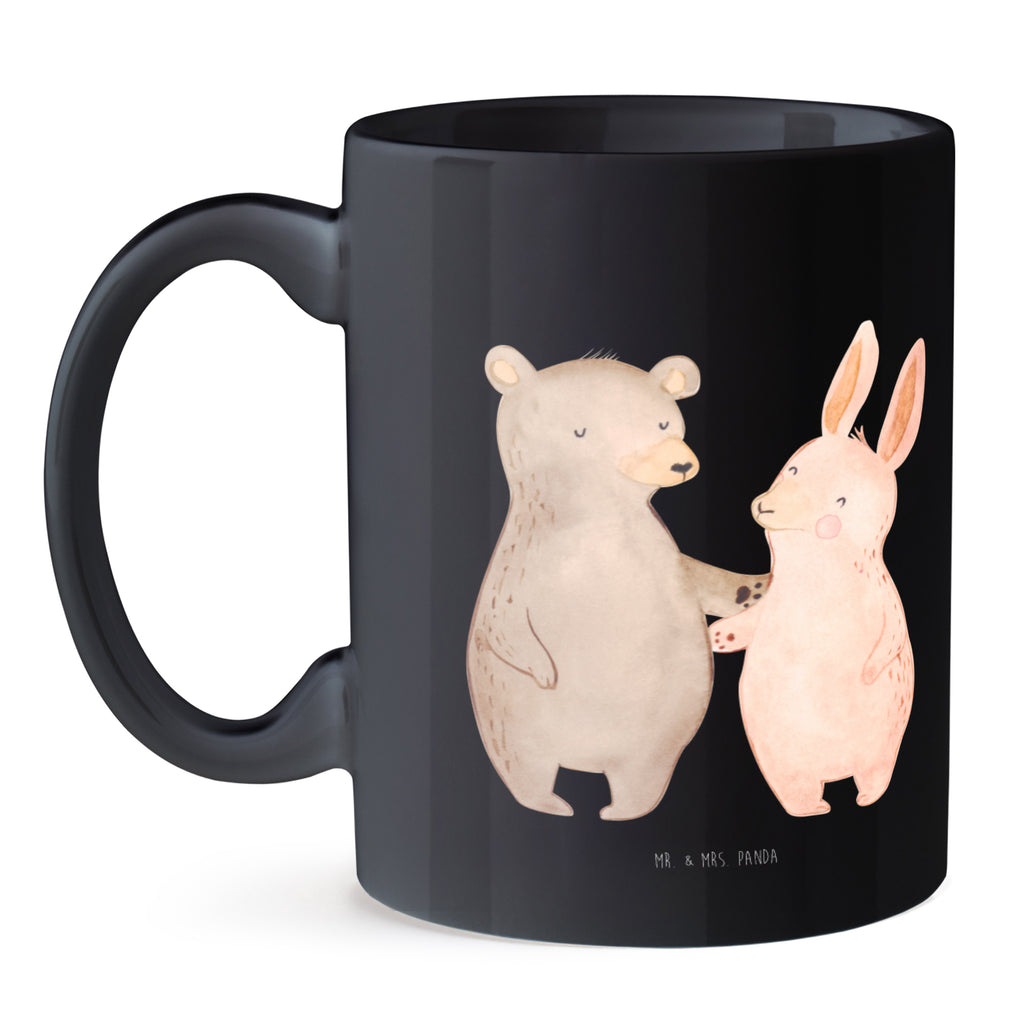Tasse Bär Hase Umarmen Becher, Kaffeetasse, Kaffeebecher, Tee, Frühstück, Büro, Liebe, Partner, Freund, Freundin, Ehemann, Ehefrau, Heiraten, Verlobung, Heiratsantrag, Liebesgeschenk, Jahrestag, Hocheitstag, Freunde, bester Freund, Hase, Bär, Bärchen, best friends