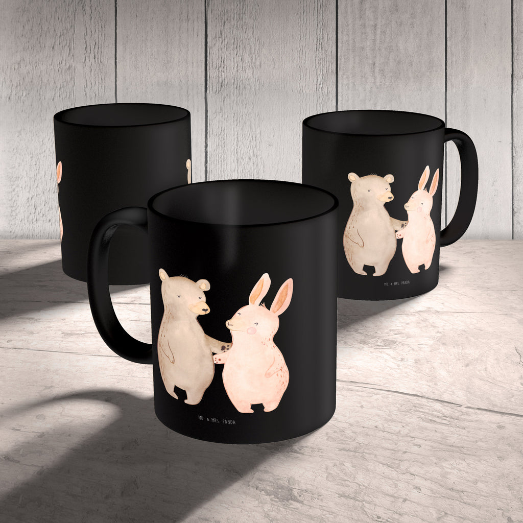 Tasse Bär Hase Umarmen Becher, Kaffeetasse, Kaffeebecher, Tee, Frühstück, Büro, Liebe, Partner, Freund, Freundin, Ehemann, Ehefrau, Heiraten, Verlobung, Heiratsantrag, Liebesgeschenk, Jahrestag, Hocheitstag, Freunde, bester Freund, Hase, Bär, Bärchen, best friends