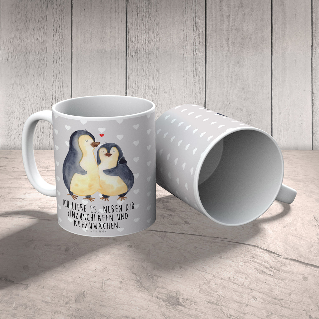 Tasse Pinguine Einschlafen Becher, Kaffeetasse, Kaffeebecher, Tee, Frühstück, Büro, Liebe, Partner, Freund, Freundin, Ehemann, Ehefrau, Heiraten, Verlobung, Heiratsantrag, Liebesgeschenk, Jahrestag, Hocheitstag, Valentinstag, Geschenk für Frauen, Hochzeitstag, Mitbringsel, Geschenk für Freundin, Geschenk für Partner, Liebesbeweis, für Männer, für Ehemann