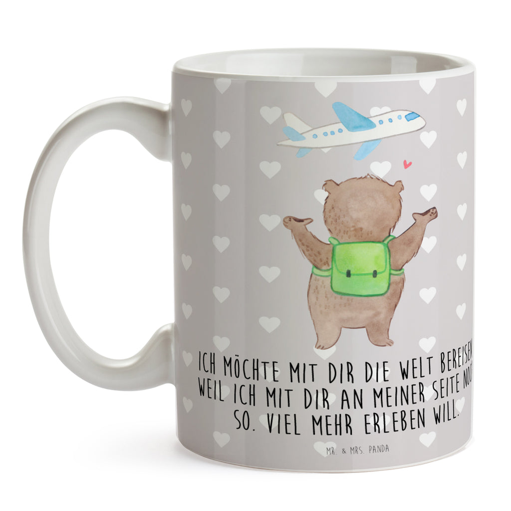 Tasse Bär Flugzeug Becher, Kaffeetasse, Kaffeebecher, Tee, Frühstück, Büro, Liebe, Partner, Freund, Freundin, Ehemann, Ehefrau, Heiraten, Verlobung, Heiratsantrag, Liebesgeschenk, Jahrestag, Hocheitstag, Valentinstag, Geschenk für Frauen, Hochzeitstag, Mitbringsel, Geschenk für Freundin, Geschenk für Partner, Liebesbeweis, für Männer, für Ehemann
