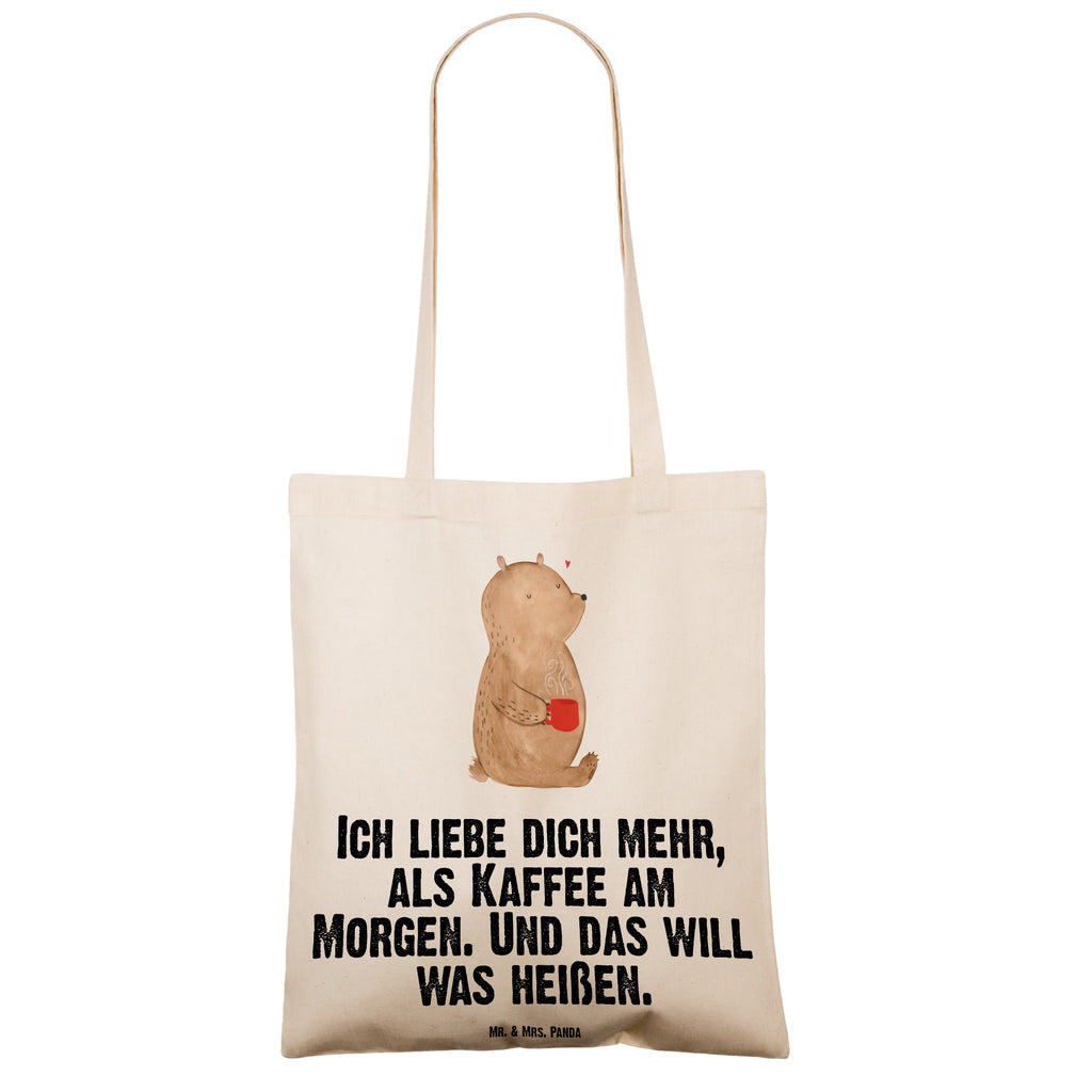Tragetasche Bär Morgenkaffee Beuteltasche, Beutel, Einkaufstasche, Jutebeutel, Stoffbeutel, Liebe, Partner, Freund, Freundin, Ehemann, Ehefrau, Heiraten, Verlobung, Heiratsantrag, Liebesgeschenk, Jahrestag, Hocheitstag, Valentinstag, Geschenk für Frauen, Hochzeitstag, Mitbringsel, Geschenk für Freundin, Geschenk für Partner, Liebesbeweis, für Männer, für Ehemann