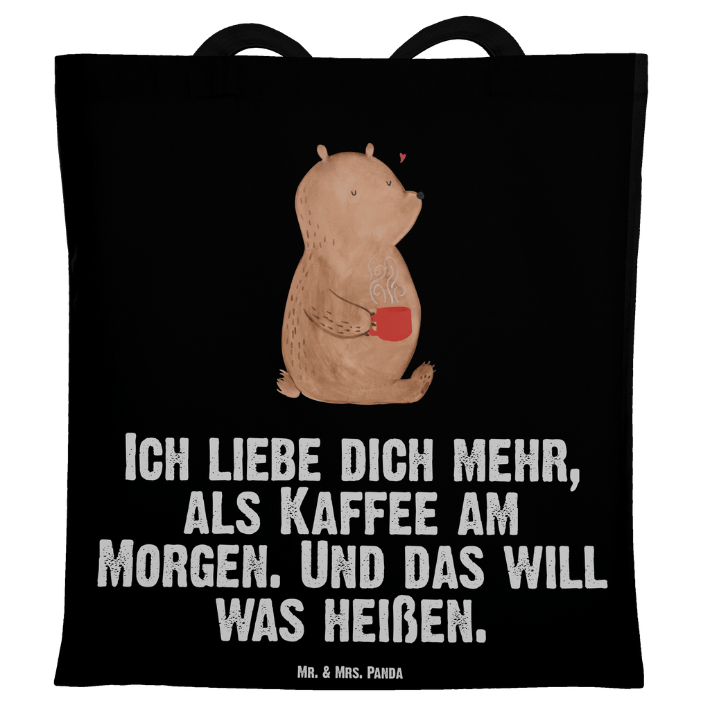 Tragetasche Bär Morgenkaffee Beuteltasche, Beutel, Einkaufstasche, Jutebeutel, Stoffbeutel, Liebe, Partner, Freund, Freundin, Ehemann, Ehefrau, Heiraten, Verlobung, Heiratsantrag, Liebesgeschenk, Jahrestag, Hocheitstag, Valentinstag, Geschenk für Frauen, Hochzeitstag, Mitbringsel, Geschenk für Freundin, Geschenk für Partner, Liebesbeweis, für Männer, für Ehemann