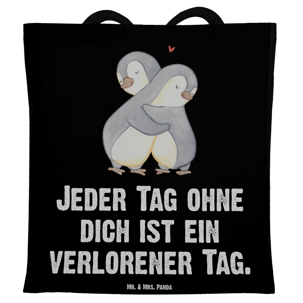 Tragetasche Pinguine Kuscheln Beuteltasche, Beutel, Einkaufstasche, Jutebeutel, Stoffbeutel, Liebe, Partner, Freund, Freundin, Ehemann, Ehefrau, Heiraten, Verlobung, Heiratsantrag, Liebesgeschenk, Jahrestag, Hocheitstag, Valentinstag, Geschenk für Frauen, Hochzeitstag, Mitbringsel, Geschenk für Freundin, Geschenk für Partner, Liebesbeweis, für Männer, für Ehemann