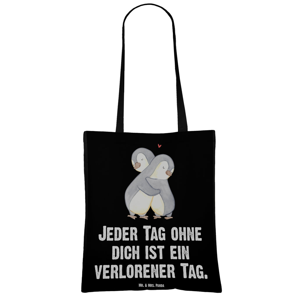 Tragetasche Pinguine Kuscheln Beuteltasche, Beutel, Einkaufstasche, Jutebeutel, Stoffbeutel, Liebe, Partner, Freund, Freundin, Ehemann, Ehefrau, Heiraten, Verlobung, Heiratsantrag, Liebesgeschenk, Jahrestag, Hocheitstag, Valentinstag, Geschenk für Frauen, Hochzeitstag, Mitbringsel, Geschenk für Freundin, Geschenk für Partner, Liebesbeweis, für Männer, für Ehemann