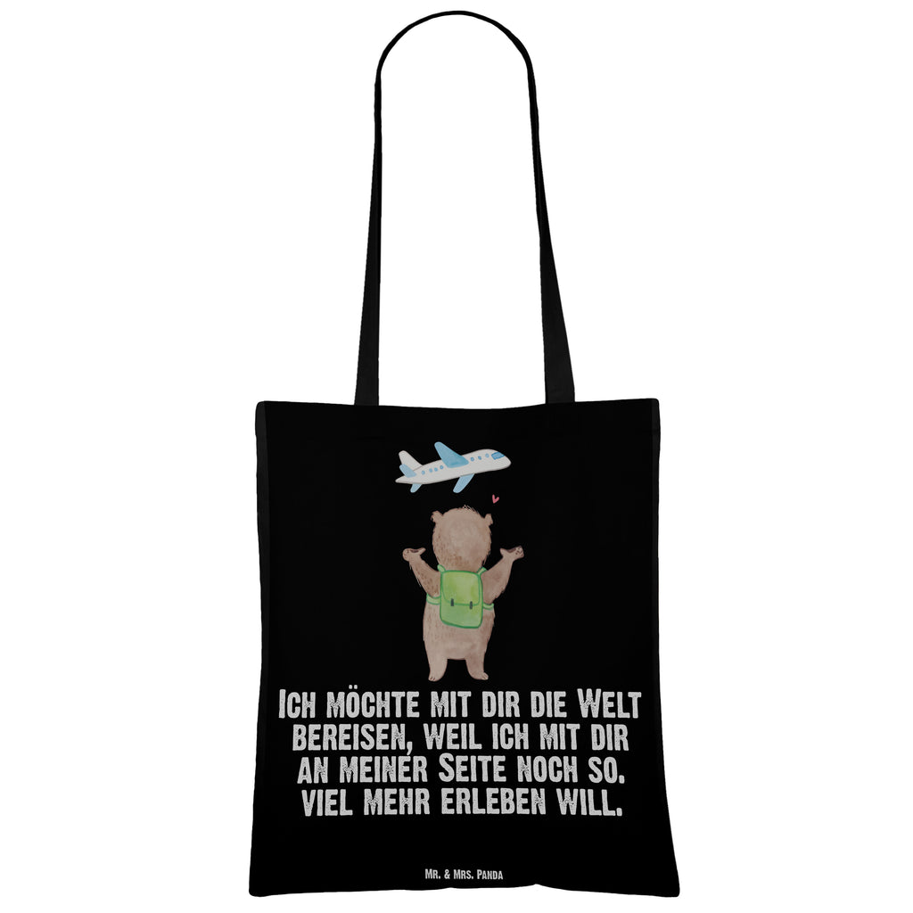 Tragetasche Bär Flugzeug Beuteltasche, Beutel, Einkaufstasche, Jutebeutel, Stoffbeutel, Liebe, Partner, Freund, Freundin, Ehemann, Ehefrau, Heiraten, Verlobung, Heiratsantrag, Liebesgeschenk, Jahrestag, Hocheitstag, Valentinstag, Geschenk für Frauen, Hochzeitstag, Mitbringsel, Geschenk für Freundin, Geschenk für Partner, Liebesbeweis, für Männer, für Ehemann