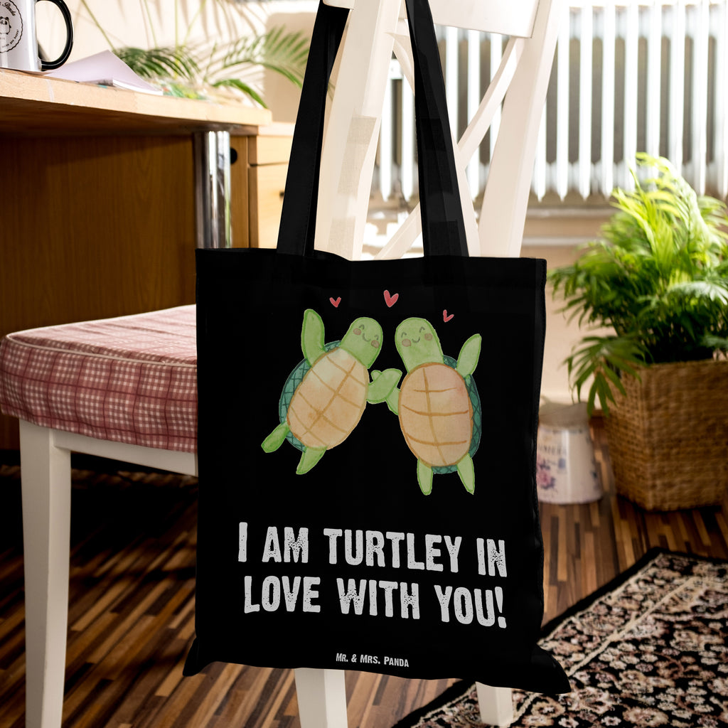 Tragetasche Schildkröten Paar Beuteltasche, Beutel, Einkaufstasche, Jutebeutel, Stoffbeutel, Liebe, Partner, Freund, Freundin, Ehemann, Ehefrau, Heiraten, Verlobung, Heiratsantrag, Liebesgeschenk, Jahrestag, Hocheitstag, Valentinstag, Geschenk für Frauen, Hochzeitstag, Mitbringsel, Geschenk für Freundin, Geschenk für Partner, Liebesbeweis, für Männer, für Ehemann