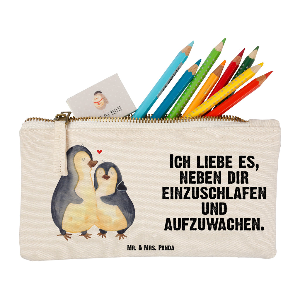 Schminktasche Pinguine Einschlafen Valentinstag, Geschenk für Frauen, Liebesgeschenk, Jahrestag, Hochzeitstag, Mitbringsel, Geschenk für Freundin, Geschenk für Partner, Freund, Liebesbeweis, für Männer, für Ehemann Schminktasche, Kosmetiktasche, Kosmetikbeutel, Stiftemäppchen, Etui, Federmappe, Makeup, XXL, Schminketui, Kosmetiketui, Schlamperetui  Liebe,  Partner, Freund, Freundin, Ehemann, Ehefrau, Heiraten, Verlobung, Heiratsantrag, Liebesgeschenk, Jahrestag, Hocheitstag