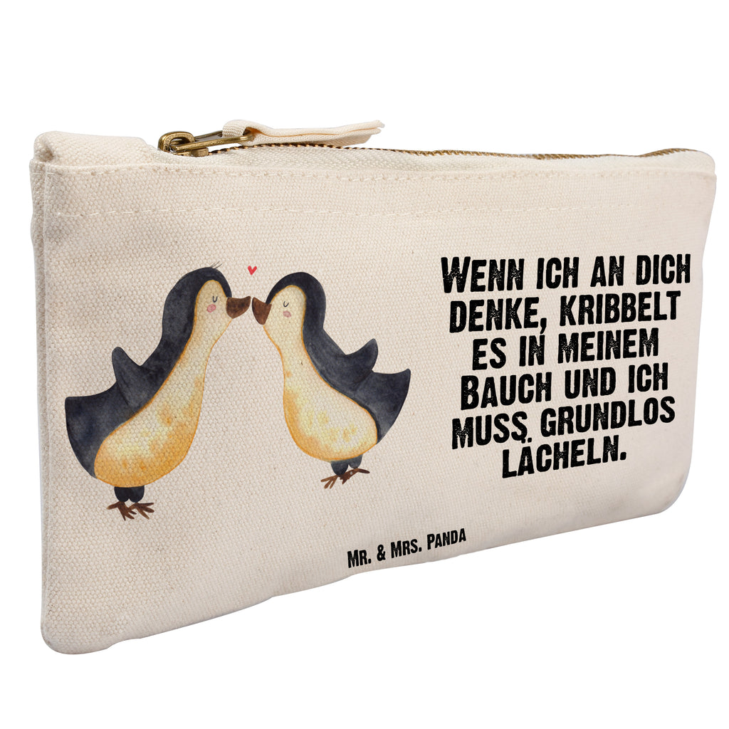 Schminktasche Pinguine Kuss Valentinstag, Geschenk für Frauen, Liebesgeschenk, Jahrestag, Hochzeitstag, Mitbringsel, Geschenk für Freundin, Geschenk für Partner, Freund, Liebesbeweis, für Männer, für Ehemann Schminktasche, Kosmetiktasche, Kosmetikbeutel, Stiftemäppchen, Etui, Federmappe, Makeup, XXL, Schminketui, Kosmetiketui, Schlamperetui  Liebe,  Partner, Freund, Freundin, Ehemann, Ehefrau, Heiraten, Verlobung, Heiratsantrag, Liebesgeschenk, Jahrestag, Hocheitstag