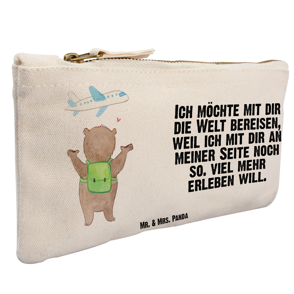 Schminktasche Bär Flugzeug Valentinstag, Geschenk für Frauen, Liebesgeschenk, Jahrestag, Hochzeitstag, Mitbringsel, Geschenk für Freundin, Geschenk für Partner, Freund, Liebesbeweis, für Männer, für Ehemann Schminktasche, Kosmetiktasche, Kosmetikbeutel, Stiftemäppchen, Etui, Federmappe, Makeup, XXL, Schminketui, Kosmetiketui, Schlamperetui  Liebe,  Partner, Freund, Freundin, Ehemann, Ehefrau, Heiraten, Verlobung, Heiratsantrag, Liebesgeschenk, Jahrestag, Hocheitstag