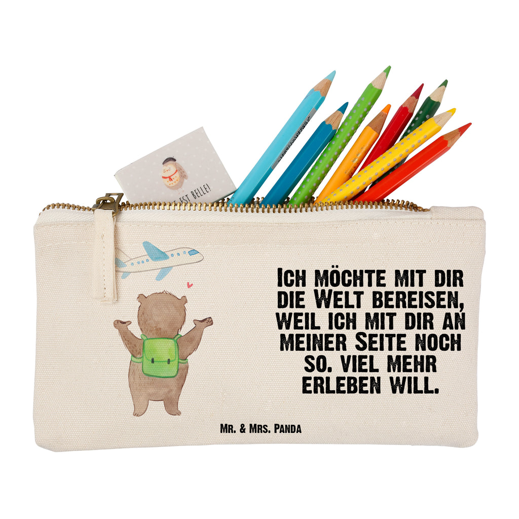 Schminktasche Bär Flugzeug Valentinstag, Geschenk für Frauen, Liebesgeschenk, Jahrestag, Hochzeitstag, Mitbringsel, Geschenk für Freundin, Geschenk für Partner, Freund, Liebesbeweis, für Männer, für Ehemann Schminktasche, Kosmetiktasche, Kosmetikbeutel, Stiftemäppchen, Etui, Federmappe, Makeup, XXL, Schminketui, Kosmetiketui, Schlamperetui  Liebe,  Partner, Freund, Freundin, Ehemann, Ehefrau, Heiraten, Verlobung, Heiratsantrag, Liebesgeschenk, Jahrestag, Hocheitstag