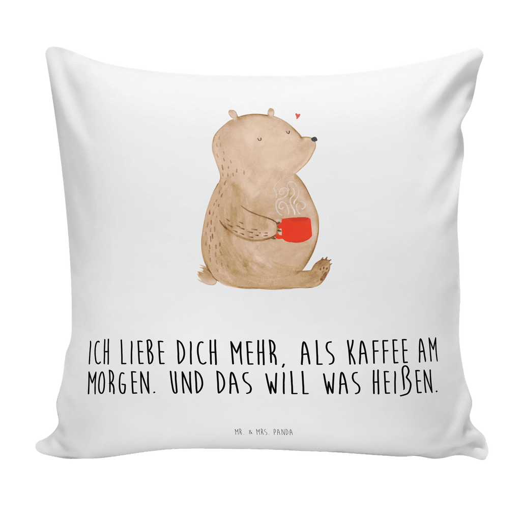 40x40 Kissen Bär Morgenkaffee Kissenhülle, Kopfkissen, Sofakissen, Dekokissen, Motivkissen, Liebe, Partner, Freund, Freundin, Ehemann, Ehefrau, Heiraten, Verlobung, Heiratsantrag, Liebesgeschenk, Jahrestag, Hocheitstag, Valentinstag, Geschenk für Frauen, Hochzeitstag, Mitbringsel, Geschenk für Freundin, Geschenk für Partner, Liebesbeweis, für Männer, für Ehemann