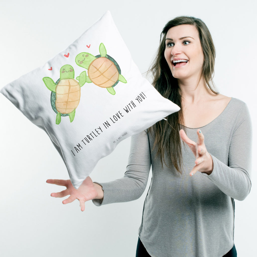 40x40 Kissen Schildkröten Paar Kissenhülle, Kopfkissen, Sofakissen, Dekokissen, Motivkissen, Liebe, Partner, Freund, Freundin, Ehemann, Ehefrau, Heiraten, Verlobung, Heiratsantrag, Liebesgeschenk, Jahrestag, Hocheitstag, Valentinstag, Geschenk für Frauen, Hochzeitstag, Mitbringsel, Geschenk für Freundin, Geschenk für Partner, Liebesbeweis, für Männer, für Ehemann