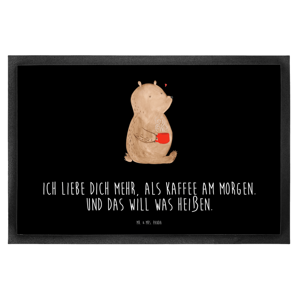 Fußmatte Bär Morgenkaffee Valentinstag, Geschenk für Frauen, Liebesgeschenk, Jahrestag, Hochzeitstag, Mitbringsel, Geschenk für Freundin, Geschenk für Partner, Freund, Liebesbeweis, für Männer, für Ehemann Türvorleger, Schmutzmatte, Fußabtreter, Matte, Schmutzfänger, Fußabstreifer, Schmutzfangmatte, Türmatte, Motivfußmatte,  Haustürmatte, Vorleger  Liebe,  Partner, Freund, Freundin, Ehemann, Ehefrau, Heiraten, Verlobung, Heiratsantrag, Liebesgeschenk, Jahrestag, Hocheitstag