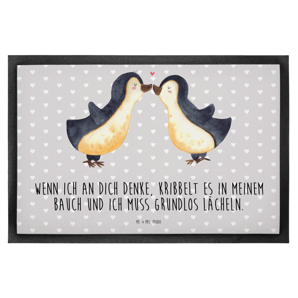 Fußmatte Pinguine Kuss Türvorleger, Schmutzmatte, Fußabtreter, Matte, Schmutzfänger, Fußabstreifer, Schmutzfangmatte, Türmatte, Motivfußmatte, Haustürmatte, Vorleger, Liebe, Partner, Freund, Freundin, Ehemann, Ehefrau, Heiraten, Verlobung, Heiratsantrag, Liebesgeschenk, Jahrestag, Hocheitstag, Valentinstag, Geschenk für Frauen, Hochzeitstag, Mitbringsel, Geschenk für Freundin, Geschenk für Partner, Liebesbeweis, für Männer, für Ehemann