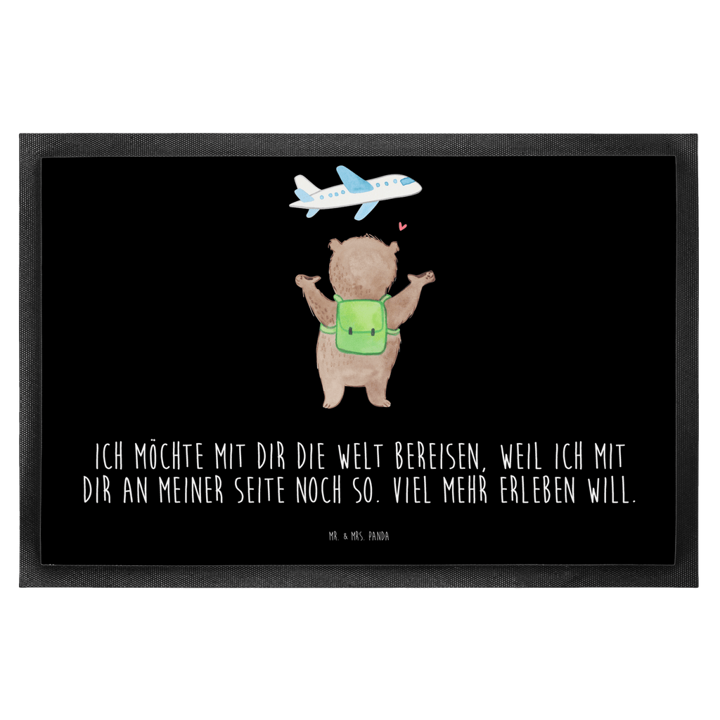 Fußmatte Bär Flugzeug Valentinstag, Geschenk für Frauen, Liebesgeschenk, Jahrestag, Hochzeitstag, Mitbringsel, Geschenk für Freundin, Geschenk für Partner, Freund, Liebesbeweis, für Männer, für Ehemann Türvorleger, Schmutzmatte, Fußabtreter, Matte, Schmutzfänger, Fußabstreifer, Schmutzfangmatte, Türmatte, Motivfußmatte,  Haustürmatte, Vorleger  Liebe,  Partner, Freund, Freundin, Ehemann, Ehefrau, Heiraten, Verlobung, Heiratsantrag, Liebesgeschenk, Jahrestag, Hocheitstag