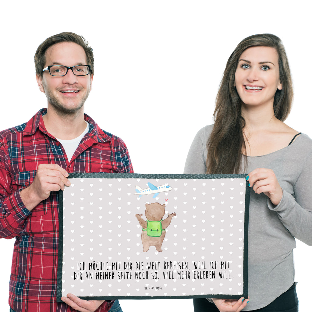 Fußmatte Bär Flugzeug Valentinstag, Geschenk für Frauen, Liebesgeschenk, Jahrestag, Hochzeitstag, Mitbringsel, Geschenk für Freundin, Geschenk für Partner, Freund, Liebesbeweis, für Männer, für Ehemann Türvorleger, Schmutzmatte, Fußabtreter, Matte, Schmutzfänger, Fußabstreifer, Schmutzfangmatte, Türmatte, Motivfußmatte,  Haustürmatte, Vorleger  Liebe,  Partner, Freund, Freundin, Ehemann, Ehefrau, Heiraten, Verlobung, Heiratsantrag, Liebesgeschenk, Jahrestag, Hocheitstag