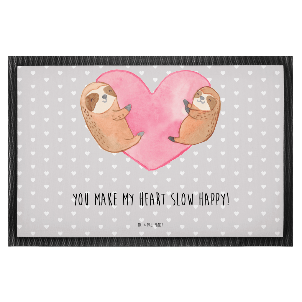 Fußmatte Faultiere Herz Valentinstag, Geschenk für Frauen, Liebesgeschenk, Jahrestag, Hochzeitstag, Mitbringsel, Geschenk für Freundin, Geschenk für Partner, Freund, Liebesbeweis, für Männer, für Ehemann Türvorleger, Schmutzmatte, Fußabtreter, Matte, Schmutzfänger, Fußabstreifer, Schmutzfangmatte, Türmatte, Motivfußmatte,  Haustürmatte, Vorleger  Liebe,  Partner, Freund, Freundin, Ehemann, Ehefrau, Heiraten, Verlobung, Heiratsantrag, Liebesgeschenk, Jahrestag, Hocheitstag