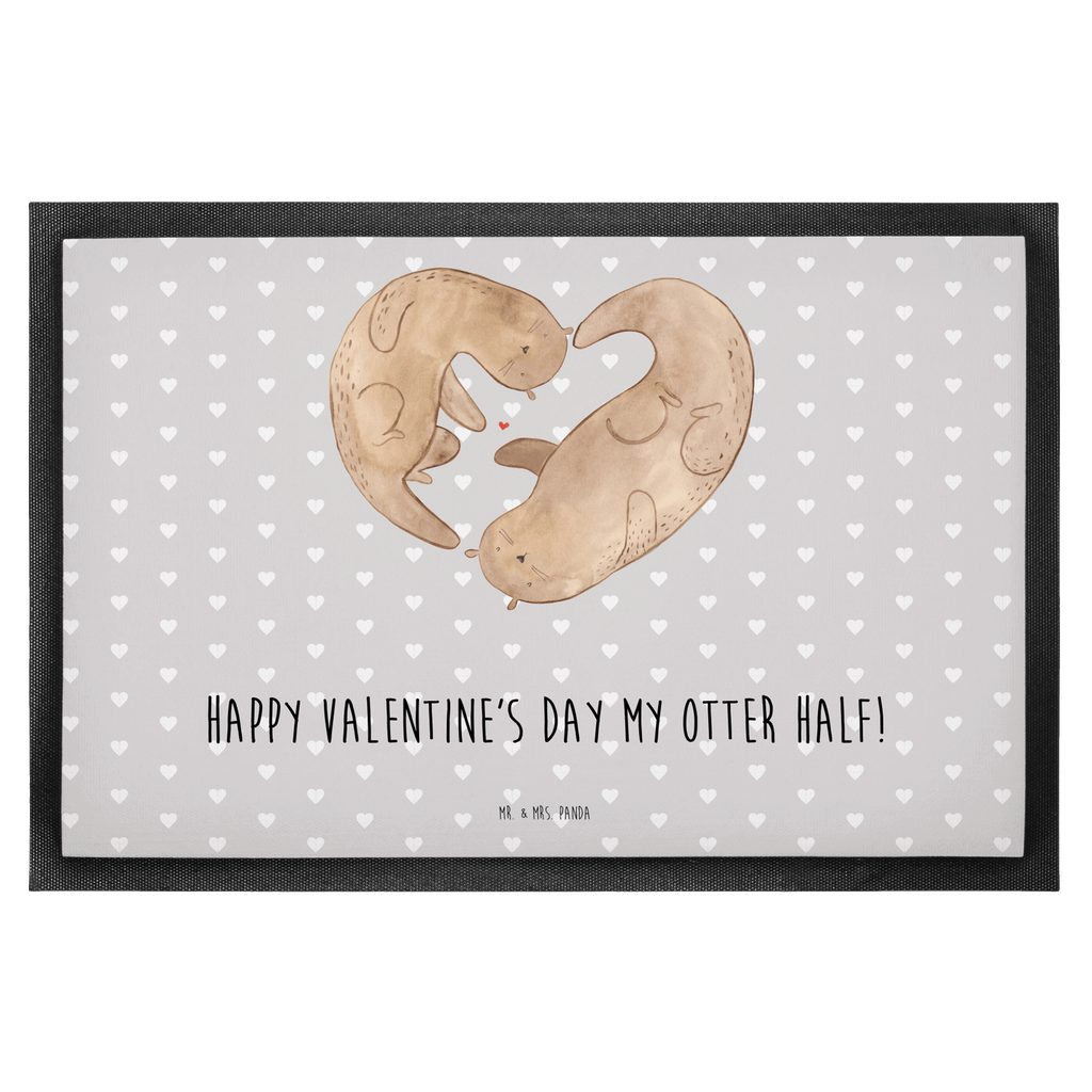 Fußmatte Otter Valentine Türvorleger, Schmutzmatte, Fußabtreter, Matte, Schmutzfänger, Fußabstreifer, Schmutzfangmatte, Türmatte, Motivfußmatte, Haustürmatte, Vorleger, Liebe, Partner, Freund, Freundin, Ehemann, Ehefrau, Heiraten, Verlobung, Heiratsantrag, Liebesgeschenk, Jahrestag, Hocheitstag, Valentinstag, Geschenk für Frauen, Hochzeitstag, Mitbringsel, Geschenk für Freundin, Geschenk für Partner, Liebesbeweis, für Männer, für Ehemann