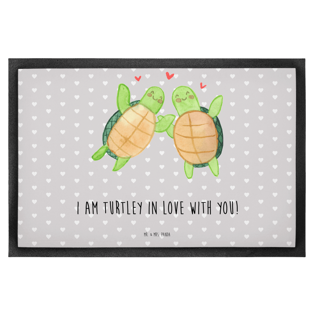 Fußmatte Schildkröten Paar Türvorleger, Schmutzmatte, Fußabtreter, Matte, Schmutzfänger, Fußabstreifer, Schmutzfangmatte, Türmatte, Motivfußmatte, Haustürmatte, Vorleger, Liebe, Partner, Freund, Freundin, Ehemann, Ehefrau, Heiraten, Verlobung, Heiratsantrag, Liebesgeschenk, Jahrestag, Hocheitstag, Valentinstag, Geschenk für Frauen, Hochzeitstag, Mitbringsel, Geschenk für Freundin, Geschenk für Partner, Liebesbeweis, für Männer, für Ehemann
