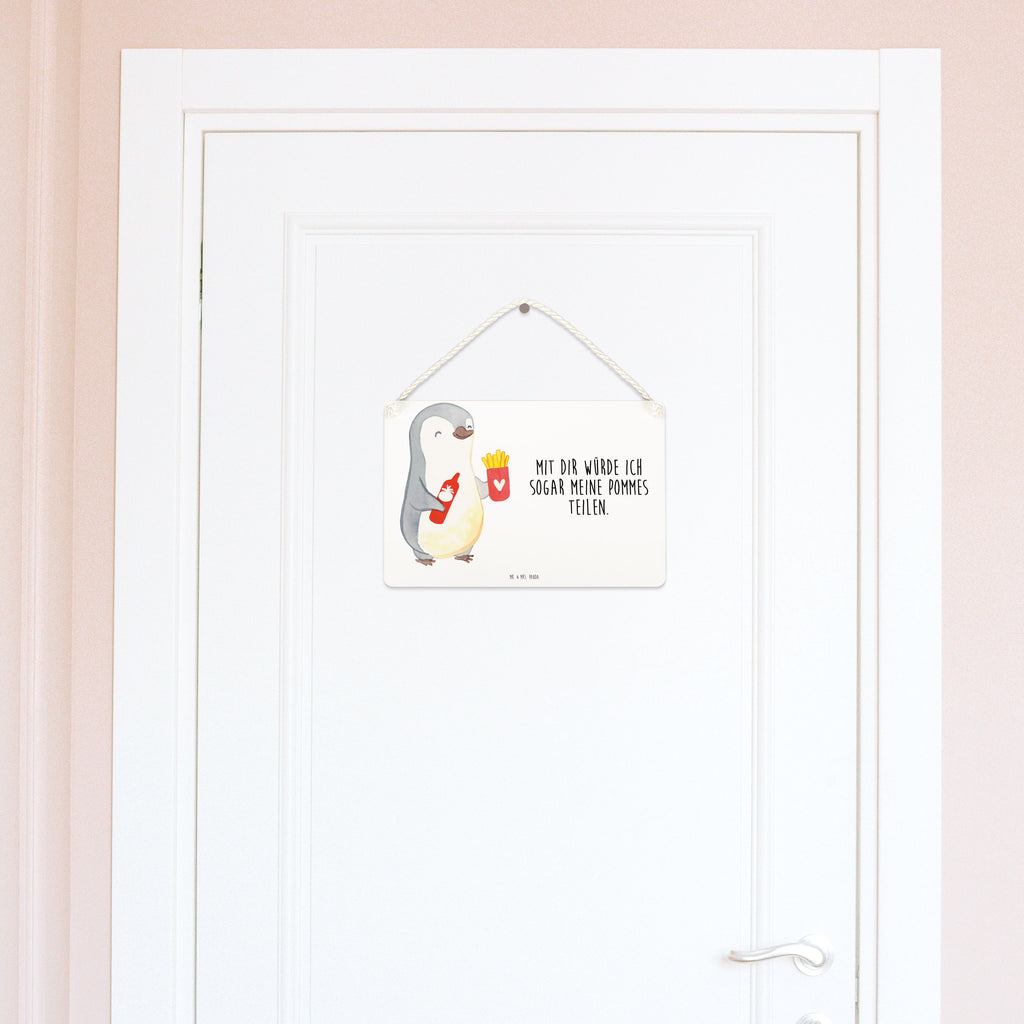 Deko Schild Pinguin Pommes Valentinstag, Geschenk für Frauen, Liebesgeschenk, Jahrestag, Hochzeitstag, Mitbringsel, Geschenk für Freundin, Geschenk für Partner, Freund, Liebesbeweis, für Männer, für Ehemann Dekoschild, Deko Schild, Schild, Tür Schild, Türschild, Holzschild, Wandschild, Wanddeko  Liebe,  Partner, Freund, Freundin, Ehemann, Ehefrau, Heiraten, Verlobung, Heiratsantrag, Liebesgeschenk, Jahrestag, Hocheitstag