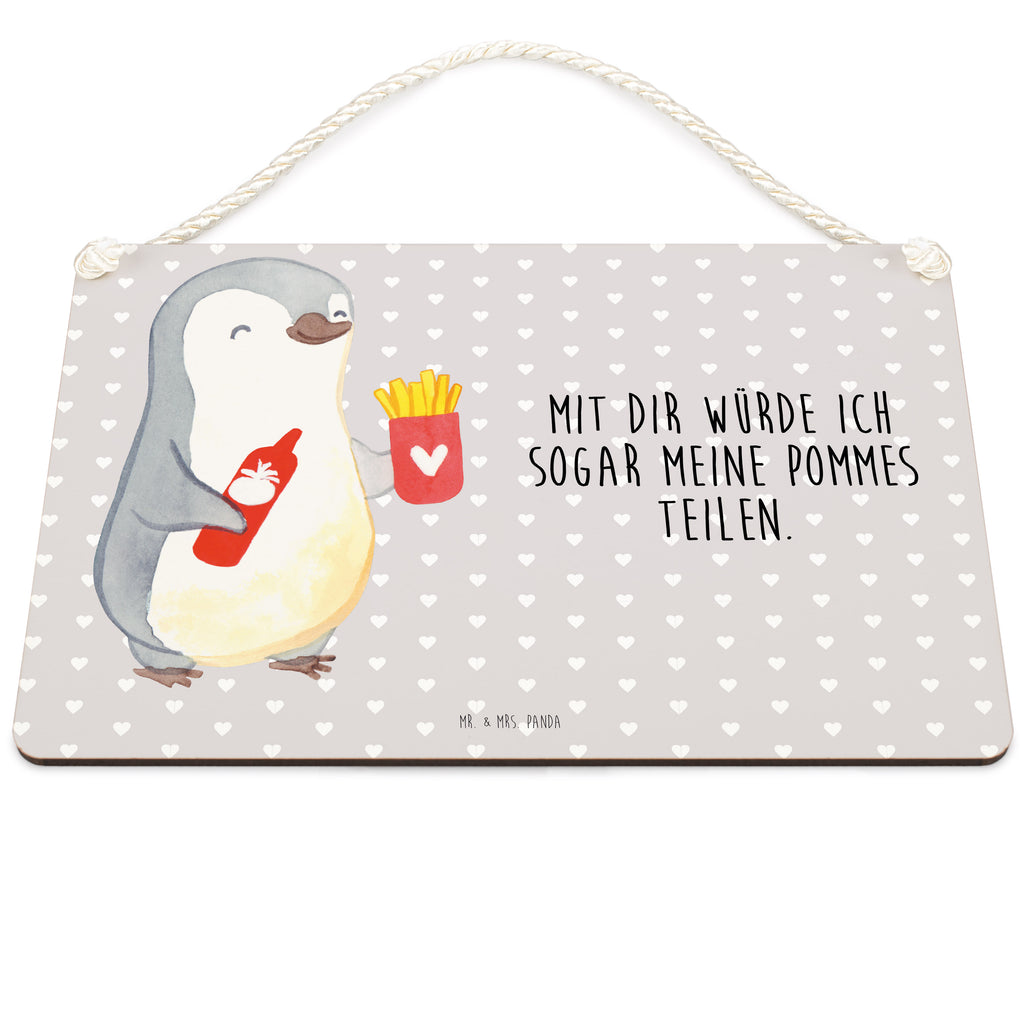 Deko Schild Pinguin Pommes Valentinstag, Geschenk für Frauen, Liebesgeschenk, Jahrestag, Hochzeitstag, Mitbringsel, Geschenk für Freundin, Geschenk für Partner, Freund, Liebesbeweis, für Männer, für Ehemann Dekoschild, Deko Schild, Schild, Tür Schild, Türschild, Holzschild, Wandschild, Wanddeko  Liebe,  Partner, Freund, Freundin, Ehemann, Ehefrau, Heiraten, Verlobung, Heiratsantrag, Liebesgeschenk, Jahrestag, Hocheitstag