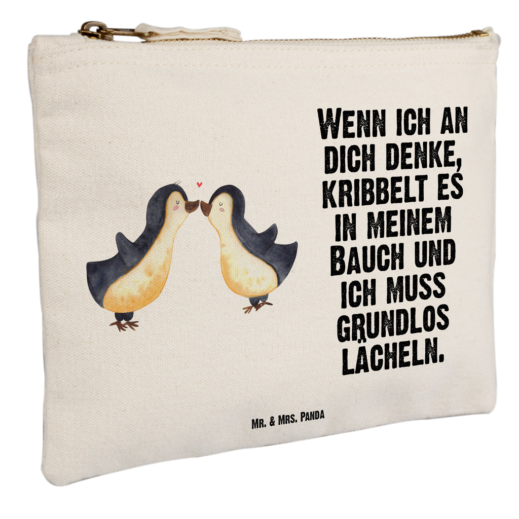 Schminktasche Pinguine Kuss Valentinstag, Geschenk für Frauen, Liebesgeschenk, Jahrestag, Hochzeitstag, Mitbringsel, Geschenk für Freundin, Geschenk für Partner, Freund, Liebesbeweis, für Männer, für Ehemann Schminktasche, Kosmetiktasche, Kosmetikbeutel, Stiftemäppchen, Etui, Federmappe, Makeup, XXL, Schminketui, Kosmetiketui, Schlamperetui  Liebe,  Partner, Freund, Freundin, Ehemann, Ehefrau, Heiraten, Verlobung, Heiratsantrag, Liebesgeschenk, Jahrestag, Hocheitstag