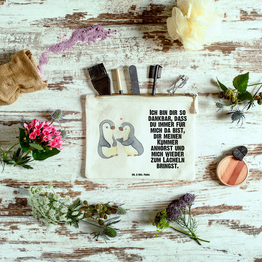 Schminktasche Pinguine trösten Valentinstag, Geschenk für Frauen, Liebesgeschenk, Jahrestag, Hochzeitstag, Mitbringsel, Geschenk für Freundin, Geschenk für Partner, Freund, Liebesbeweis, für Männer, für Ehemann Schminktasche, Kosmetiktasche, Kosmetikbeutel, Stiftemäppchen, Etui, Federmappe, Makeup, XXL, Schminketui, Kosmetiketui, Schlamperetui  Liebe,  Partner, Freund, Freundin, Ehemann, Ehefrau, Heiraten, Verlobung, Heiratsantrag, Liebesgeschenk, Jahrestag, Hocheitstag