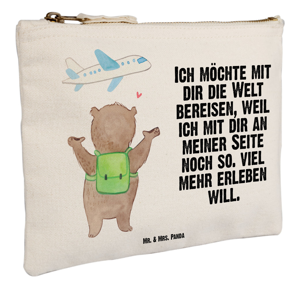Schminktasche Bär Flugzeug Valentinstag, Geschenk für Frauen, Liebesgeschenk, Jahrestag, Hochzeitstag, Mitbringsel, Geschenk für Freundin, Geschenk für Partner, Freund, Liebesbeweis, für Männer, für Ehemann Schminktasche, Kosmetiktasche, Kosmetikbeutel, Stiftemäppchen, Etui, Federmappe, Makeup, XXL, Schminketui, Kosmetiketui, Schlamperetui  Liebe,  Partner, Freund, Freundin, Ehemann, Ehefrau, Heiraten, Verlobung, Heiratsantrag, Liebesgeschenk, Jahrestag, Hocheitstag