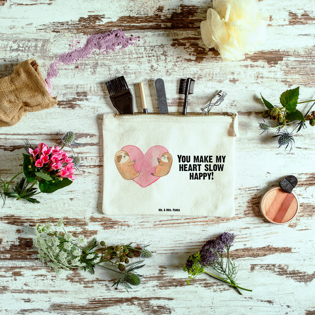 Schminktasche Faultiere Herz Valentinstag, Geschenk für Frauen, Liebesgeschenk, Jahrestag, Hochzeitstag, Mitbringsel, Geschenk für Freundin, Geschenk für Partner, Freund, Liebesbeweis, für Männer, für Ehemann Schminktasche, Kosmetiktasche, Kosmetikbeutel, Stiftemäppchen, Etui, Federmappe, Makeup, XXL, Schminketui, Kosmetiketui, Schlamperetui  Liebe,  Partner, Freund, Freundin, Ehemann, Ehefrau, Heiraten, Verlobung, Heiratsantrag, Liebesgeschenk, Jahrestag, Hocheitstag