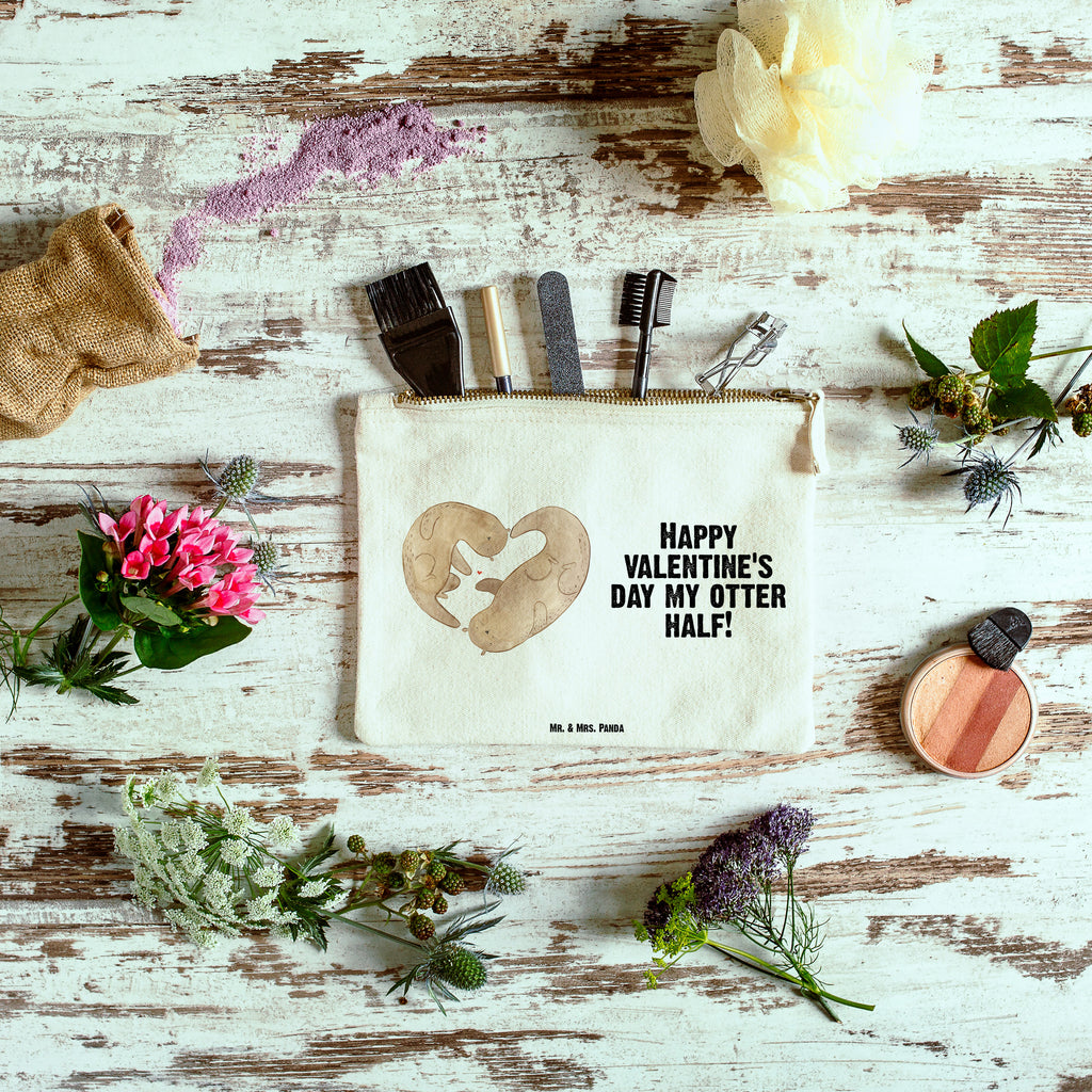 Schminktasche Otter Valentine Valentinstag, Geschenk für Frauen, Liebesgeschenk, Jahrestag, Hochzeitstag, Mitbringsel, Geschenk für Freundin, Geschenk für Partner, Freund, Liebesbeweis, für Männer, für Ehemann Schminktasche, Kosmetiktasche, Kosmetikbeutel, Stiftemäppchen, Etui, Federmappe, Makeup, XXL, Schminketui, Kosmetiketui, Schlamperetui  Liebe,  Partner, Freund, Freundin, Ehemann, Ehefrau, Heiraten, Verlobung, Heiratsantrag, Liebesgeschenk, Jahrestag, Hocheitstag