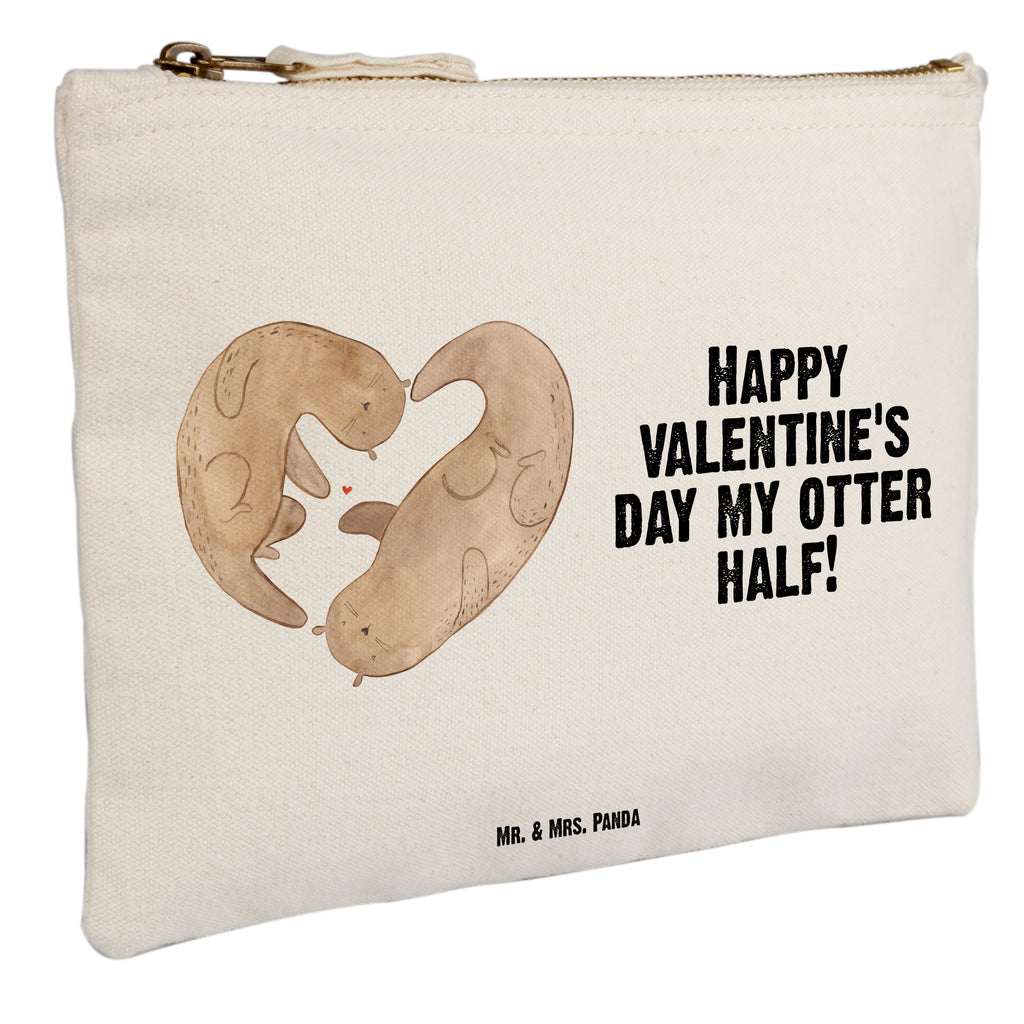 Schminktasche Otter Valentine Valentinstag, Geschenk für Frauen, Liebesgeschenk, Jahrestag, Hochzeitstag, Mitbringsel, Geschenk für Freundin, Geschenk für Partner, Freund, Liebesbeweis, für Männer, für Ehemann Schminktasche, Kosmetiktasche, Kosmetikbeutel, Stiftemäppchen, Etui, Federmappe, Makeup, XXL, Schminketui, Kosmetiketui, Schlamperetui  Liebe,  Partner, Freund, Freundin, Ehemann, Ehefrau, Heiraten, Verlobung, Heiratsantrag, Liebesgeschenk, Jahrestag, Hocheitstag