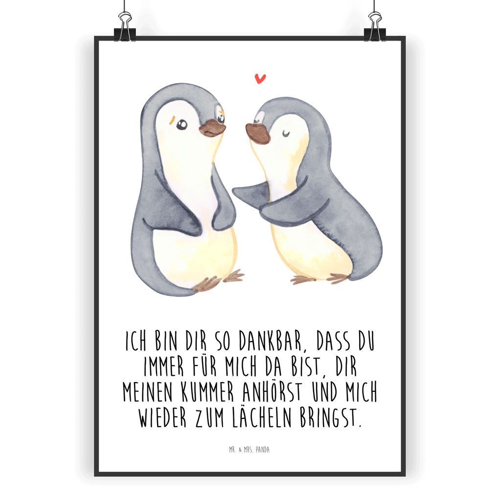 Poster Pinguine trösten Poster, Wandposter, Bild, Wanddeko, Küchenposter, Kinderposter, Wanddeko Bild, Raumdekoration, Wanddekoration, Handgemaltes Poster, Mr. & Mrs. Panda Poster, Designposter, Kunstdruck, Posterdruck, Liebe, Partner, Freund, Freundin, Ehemann, Ehefrau, Heiraten, Verlobung, Heiratsantrag, Liebesgeschenk, Jahrestag, Hocheitstag, Valentinstag, Geschenk für Frauen, Hochzeitstag, Mitbringsel, Geschenk für Freundin, Geschenk für Partner, Liebesbeweis, für Männer, für Ehemann