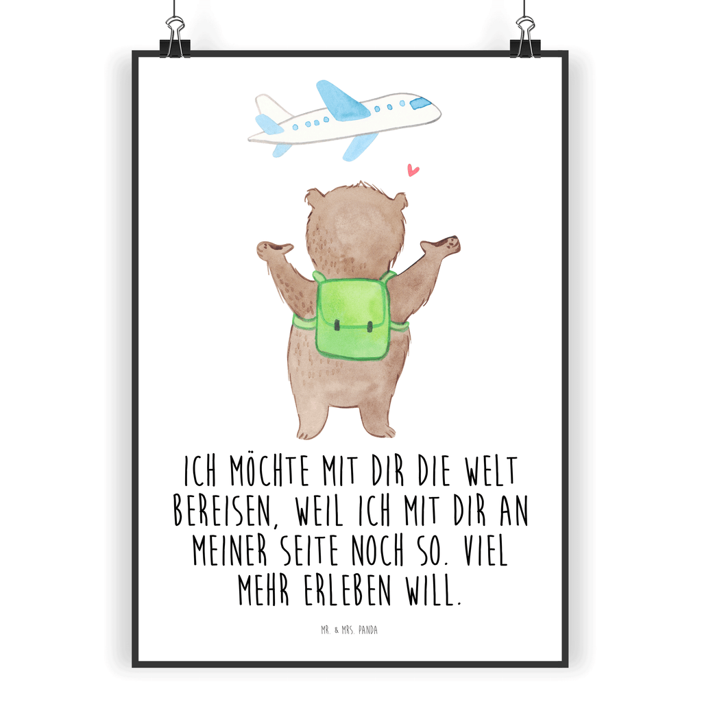 Poster Bär Flugzeug Poster, Wandposter, Bild, Wanddeko, Küchenposter, Kinderposter, Wanddeko Bild, Raumdekoration, Wanddekoration, Handgemaltes Poster, Mr. & Mrs. Panda Poster, Designposter, Kunstdruck, Posterdruck, Liebe, Partner, Freund, Freundin, Ehemann, Ehefrau, Heiraten, Verlobung, Heiratsantrag, Liebesgeschenk, Jahrestag, Hocheitstag, Valentinstag, Geschenk für Frauen, Hochzeitstag, Mitbringsel, Geschenk für Freundin, Geschenk für Partner, Liebesbeweis, für Männer, für Ehemann