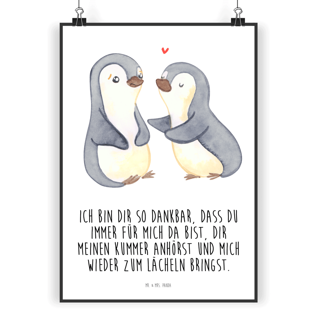 Poster Pinguine trösten Poster, Wandposter, Bild, Wanddeko, Küchenposter, Kinderposter, Wanddeko Bild, Raumdekoration, Wanddekoration, Handgemaltes Poster, Mr. & Mrs. Panda Poster, Designposter, Kunstdruck, Posterdruck, Liebe, Partner, Freund, Freundin, Ehemann, Ehefrau, Heiraten, Verlobung, Heiratsantrag, Liebesgeschenk, Jahrestag, Hocheitstag, Valentinstag, Geschenk für Frauen, Hochzeitstag, Mitbringsel, Geschenk für Freundin, Geschenk für Partner, Liebesbeweis, für Männer, für Ehemann