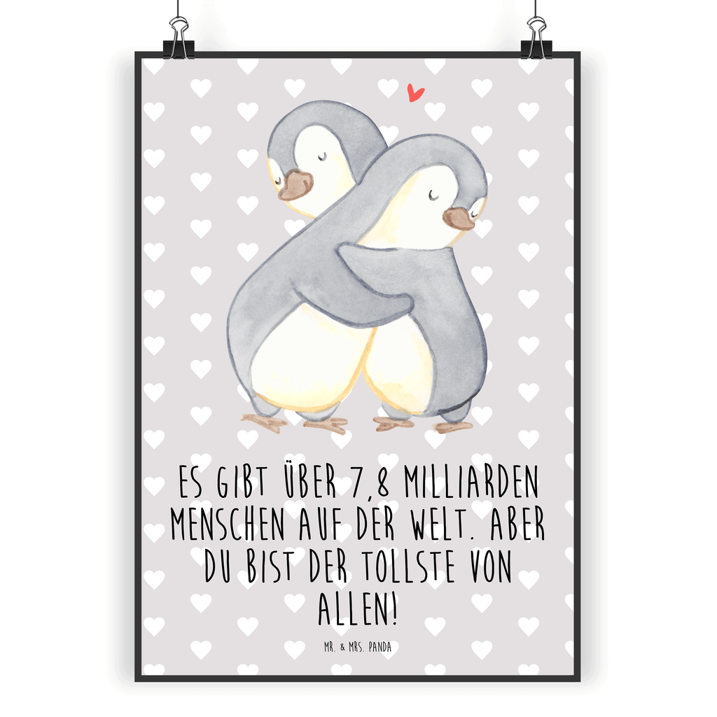 Poster Pinguine Kuscheln Poster, Wandposter, Bild, Wanddeko, Küchenposter, Kinderposter, Wanddeko Bild, Raumdekoration, Wanddekoration, Handgemaltes Poster, Mr. & Mrs. Panda Poster, Designposter, Kunstdruck, Posterdruck, Liebe, Partner, Freund, Freundin, Ehemann, Ehefrau, Heiraten, Verlobung, Heiratsantrag, Liebesgeschenk, Jahrestag, Hocheitstag, Valentinstag, Geschenk für Frauen, Hochzeitstag, Mitbringsel, Geschenk für Freundin, Geschenk für Partner, Liebesbeweis, für Männer, für Ehemann