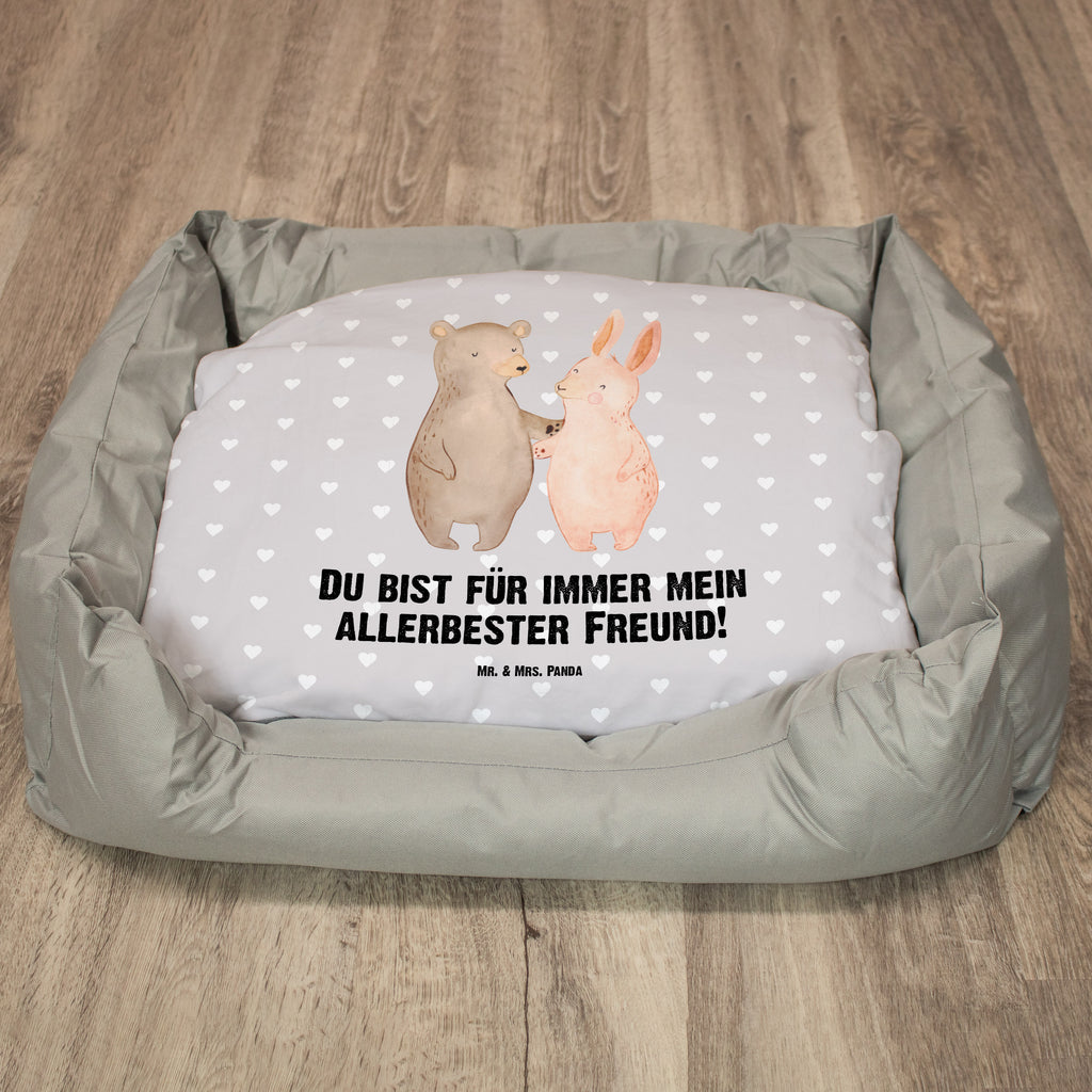 Hundebett Bär Hase Umarmen Hundebett, Hundeliege, Liegeplatz, Hund, Hundekörbchen, Körbchen, Tierbett, Hundebett Luxus, Hundekissen, Hundesofa, Hundeschlafplatz, Hundebettchen, Hundemöbel, Hundedecke, Liebe, Partner, Freund, Freundin, Ehemann, Ehefrau, Heiraten, Verlobung, Heiratsantrag, Liebesgeschenk, Jahrestag, Hocheitstag, Freunde, bester Freund, Hase, Bär, Bärchen, best friends
