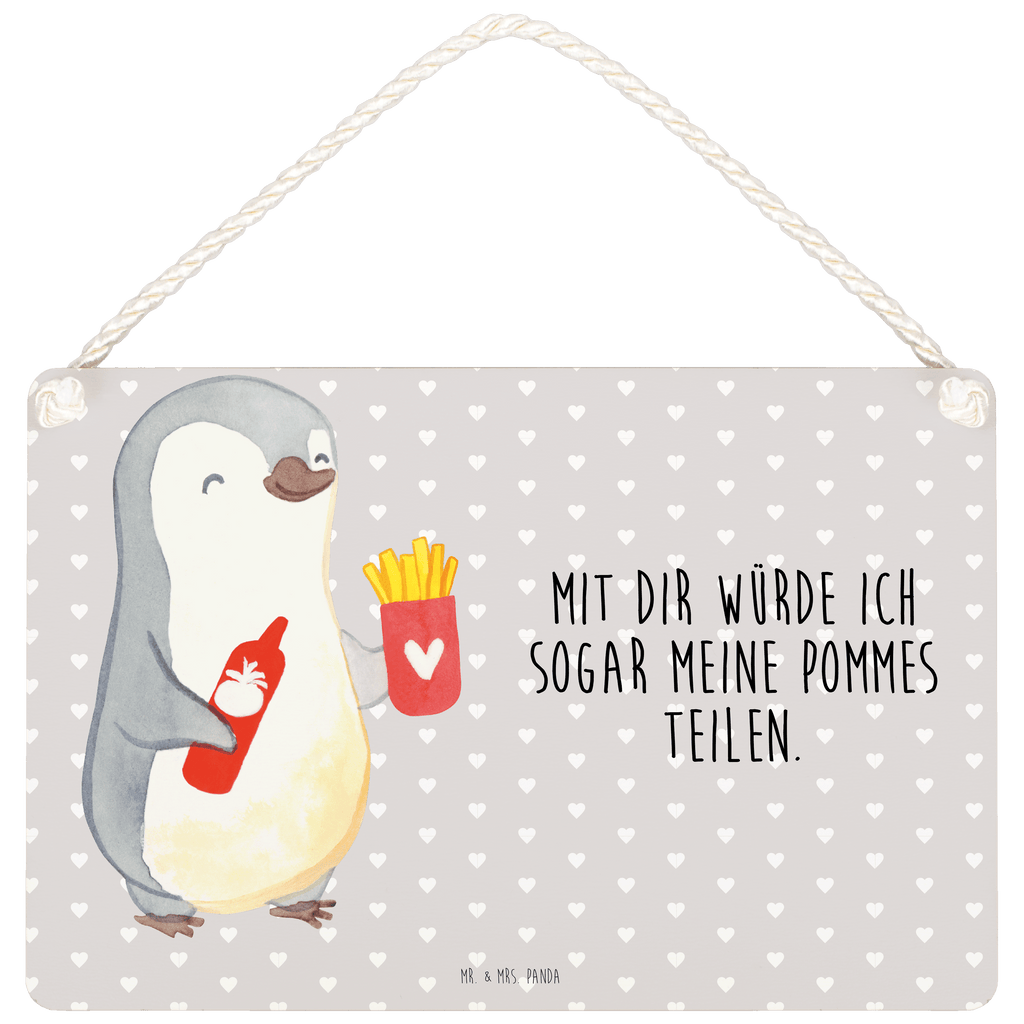 Deko Schild Pinguin Pommes Valentinstag, Geschenk für Frauen, Liebesgeschenk, Jahrestag, Hochzeitstag, Mitbringsel, Geschenk für Freundin, Geschenk für Partner, Freund, Liebesbeweis, für Männer, für Ehemann Dekoschild, Deko Schild, Schild, Tür Schild, Türschild, Holzschild, Wandschild, Wanddeko  Liebe,  Partner, Freund, Freundin, Ehemann, Ehefrau, Heiraten, Verlobung, Heiratsantrag, Liebesgeschenk, Jahrestag, Hocheitstag