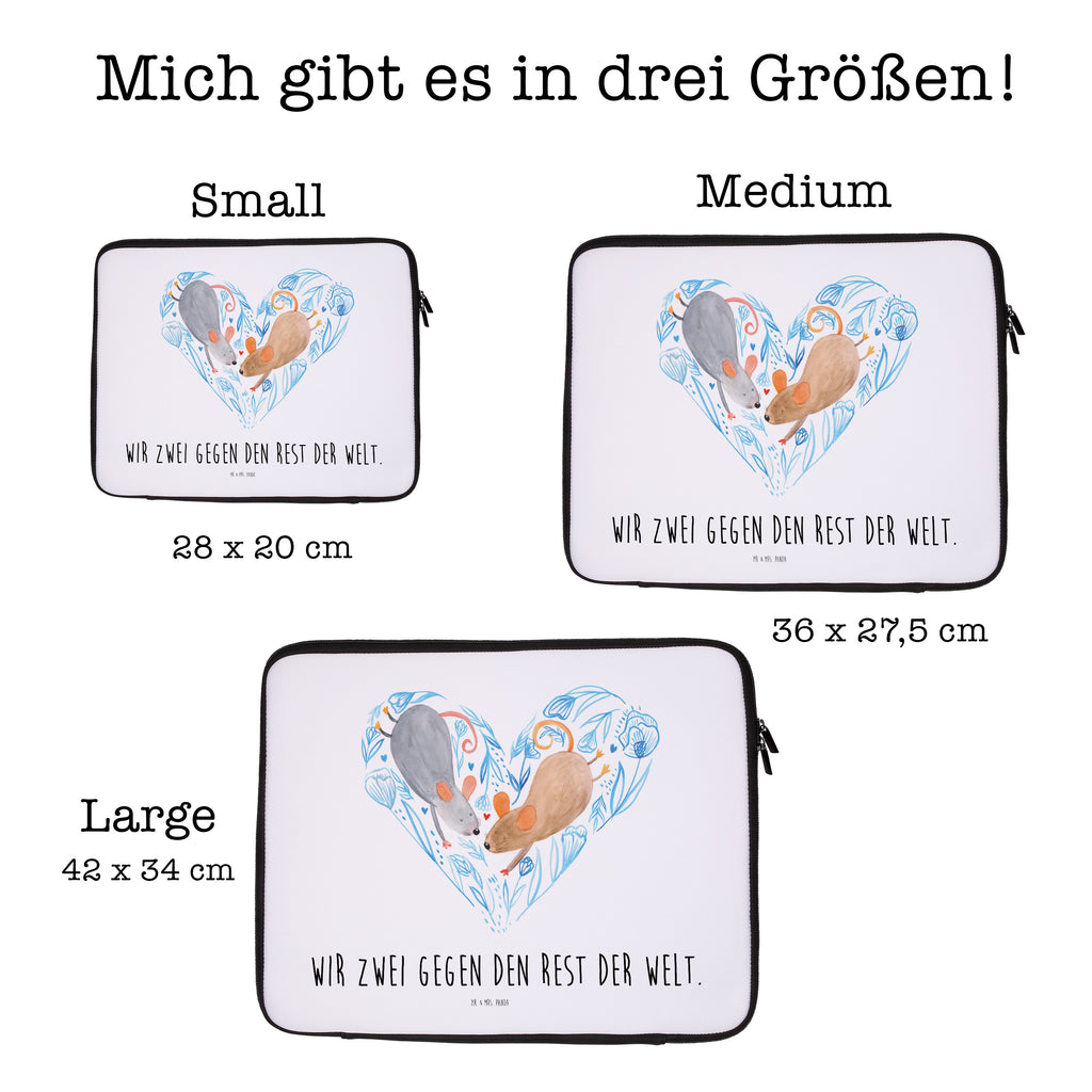 Notebook Tasche Mäuse Herz Liebe, Maus, Mäuse, Liebesbotschaft, Liebesbeweis, Jahrestag, Verlobung, Hochzeit, Lieblingsmensch, Gemeinsamkeit, Love, Geschenk für zwei, Liebesgeschenk Notebook Tasche, Laptop, Computertasche, Tasche, Damen, Schutzhülle  Liebe,  Partner, Freund, Freundin, Ehemann, Ehefrau, Heiraten, Verlobung, Heiratsantrag, Liebesgeschenk, Jahrestag, Hocheitstag