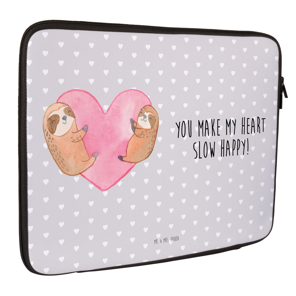 20 x 28 Notebook Tasche  Faultiere Herz