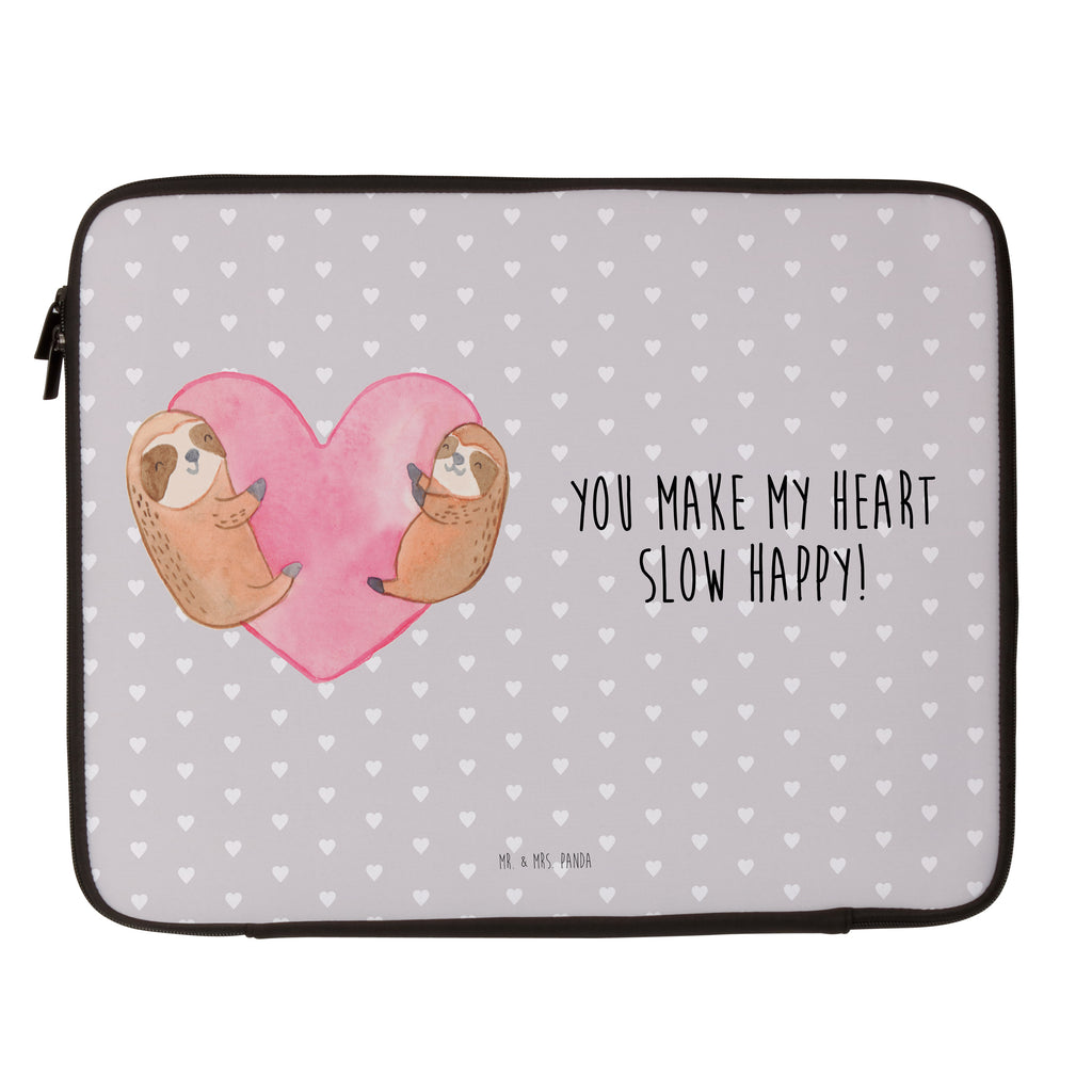 20 x 28 Notebook Tasche  Faultiere Herz