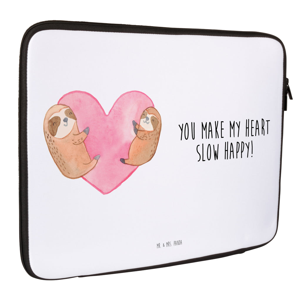 20 x 28 Notebook Tasche  Faultiere Herz