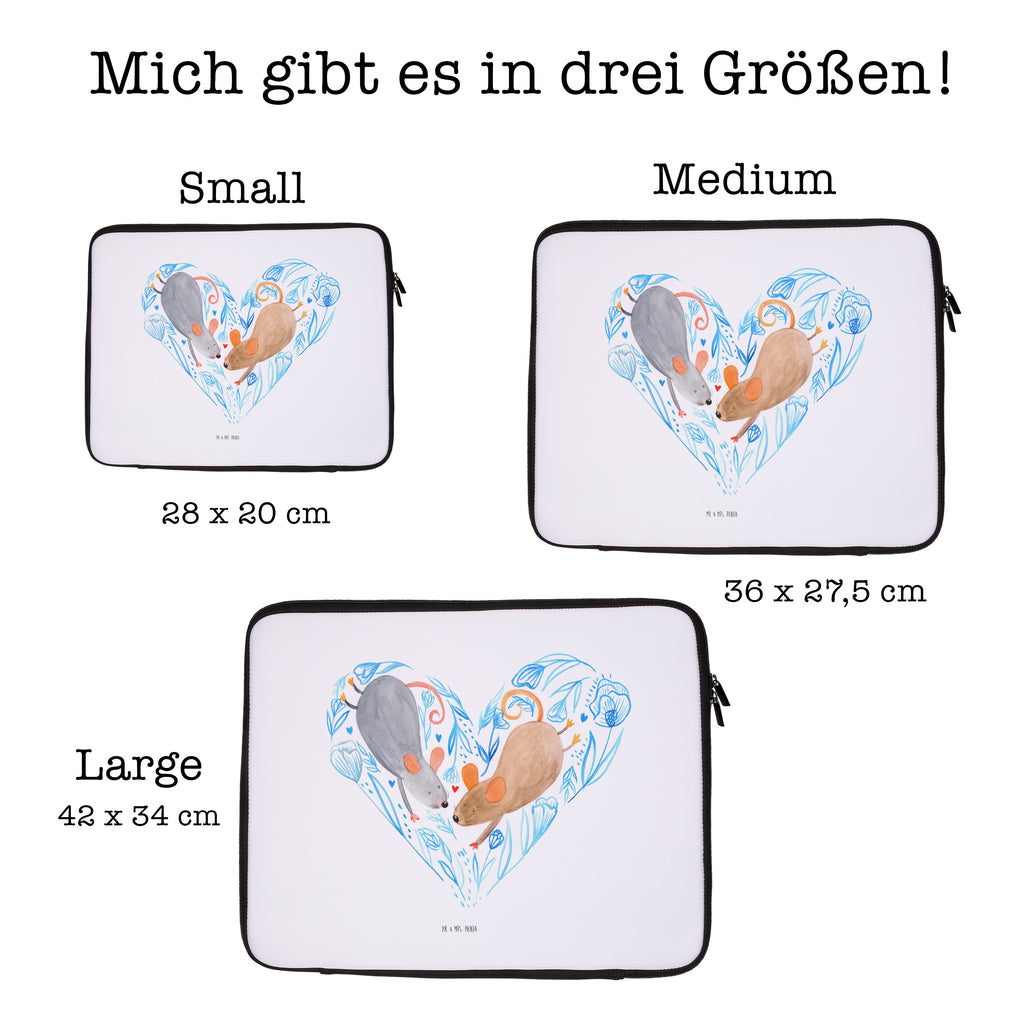 Notebook Tasche Mäuse Herz Liebe, Maus, Mäuse, Liebesbotschaft, Liebesbeweis, Jahrestag, Verlobung, Hochzeit, Lieblingsmensch, Gemeinsamkeit, Love, Geschenk für zwei, Liebesgeschenk Notebook Tasche, Laptop, Computertasche, Tasche, Damen, Schutzhülle  Liebe,  Partner, Freund, Freundin, Ehemann, Ehefrau, Heiraten, Verlobung, Heiratsantrag, Liebesgeschenk, Jahrestag, Hocheitstag