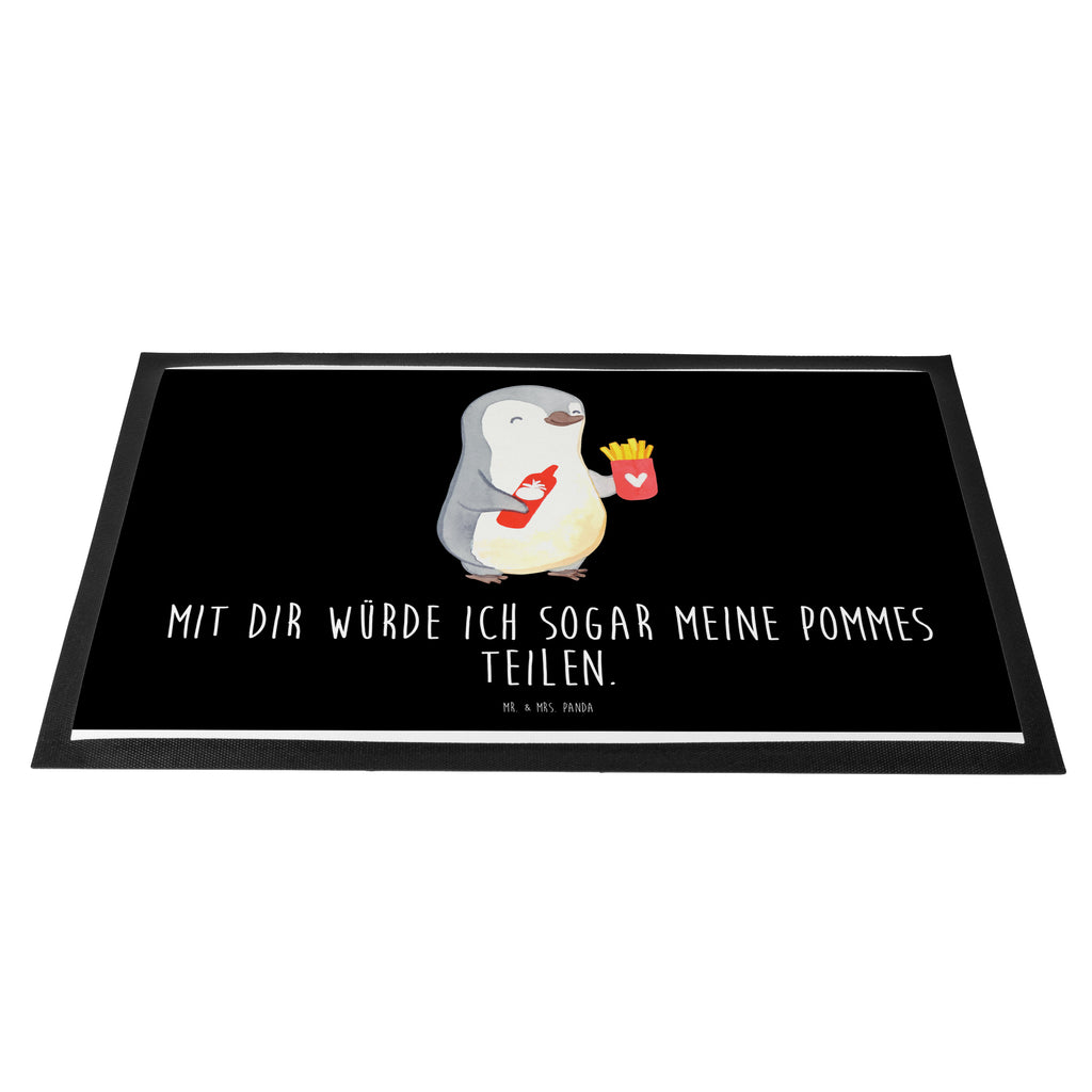 Fußmatte Pinguin Pommes Türvorleger, Schmutzmatte, Fußabtreter, Matte, Schmutzfänger, Fußabstreifer, Schmutzfangmatte, Türmatte, Motivfußmatte, Haustürmatte, Vorleger, Liebe, Partner, Freund, Freundin, Ehemann, Ehefrau, Heiraten, Verlobung, Heiratsantrag, Liebesgeschenk, Jahrestag, Hocheitstag, Valentinstag, Geschenk für Frauen, Hochzeitstag, Mitbringsel, Geschenk für Freundin, Geschenk für Partner, Liebesbeweis, für Männer, für Ehemann