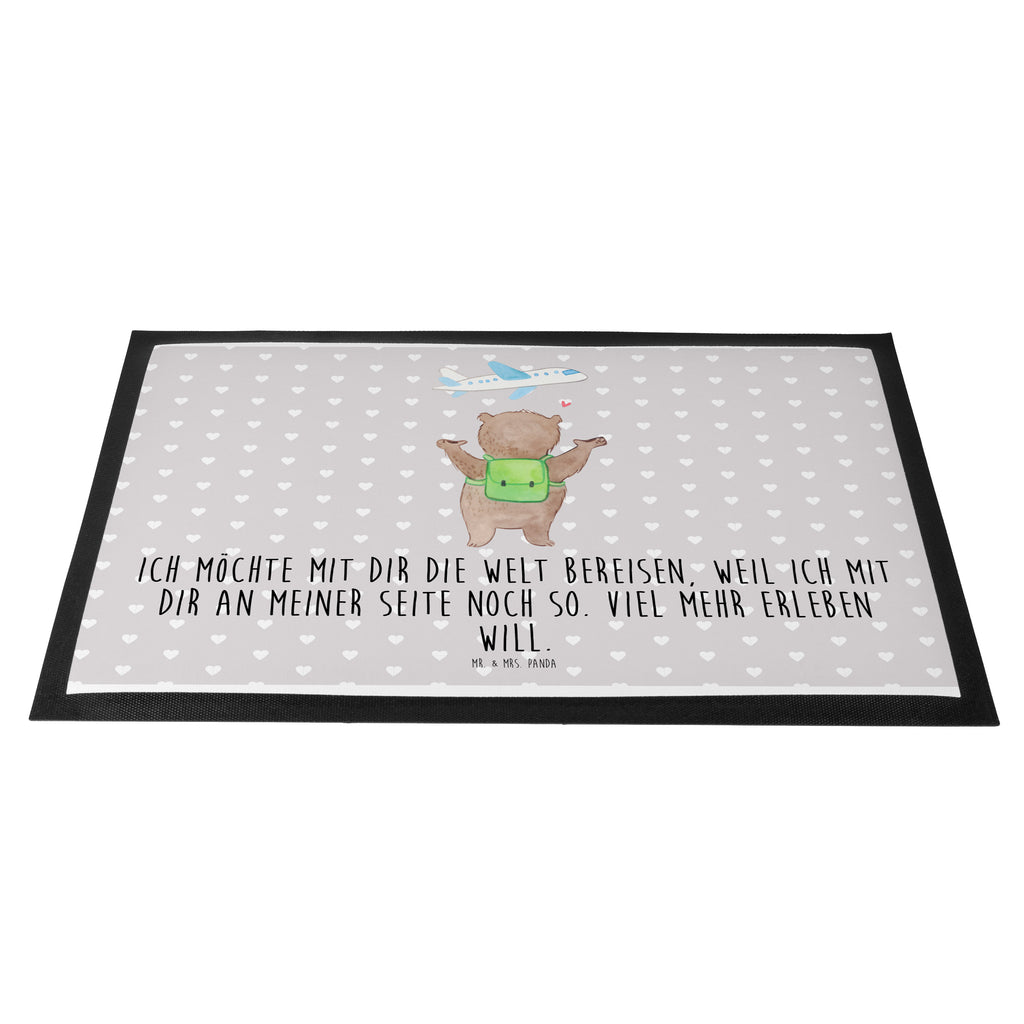 Fußmatte Bär Flugzeug Valentinstag, Geschenk für Frauen, Liebesgeschenk, Jahrestag, Hochzeitstag, Mitbringsel, Geschenk für Freundin, Geschenk für Partner, Freund, Liebesbeweis, für Männer, für Ehemann Türvorleger, Schmutzmatte, Fußabtreter, Matte, Schmutzfänger, Fußabstreifer, Schmutzfangmatte, Türmatte, Motivfußmatte,  Haustürmatte, Vorleger  Liebe,  Partner, Freund, Freundin, Ehemann, Ehefrau, Heiraten, Verlobung, Heiratsantrag, Liebesgeschenk, Jahrestag, Hocheitstag