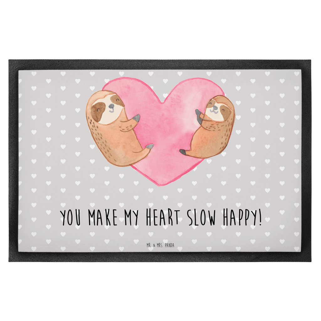 Fußmatte Faultiere Herz Valentinstag, Geschenk für Frauen, Liebesgeschenk, Jahrestag, Hochzeitstag, Mitbringsel, Geschenk für Freundin, Geschenk für Partner, Freund, Liebesbeweis, für Männer, für Ehemann Türvorleger, Schmutzmatte, Fußabtreter, Matte, Schmutzfänger, Fußabstreifer, Schmutzfangmatte, Türmatte, Motivfußmatte,  Haustürmatte, Vorleger  Liebe,  Partner, Freund, Freundin, Ehemann, Ehefrau, Heiraten, Verlobung, Heiratsantrag, Liebesgeschenk, Jahrestag, Hocheitstag